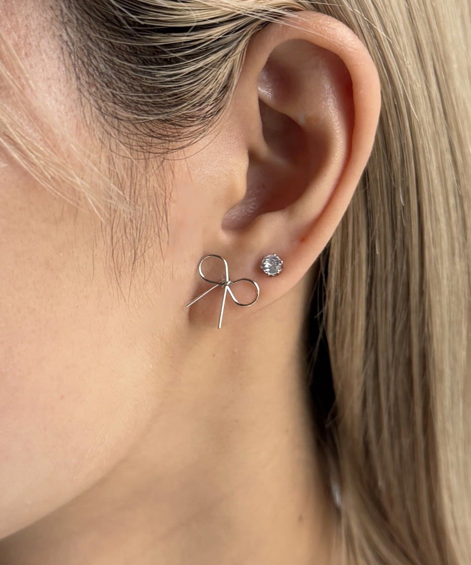 Lattice(ラティス) リボンピアスセット(4P)