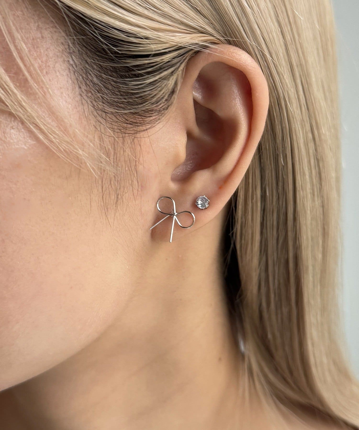 Lattice(ラティス) リボンピアスセット(4P)