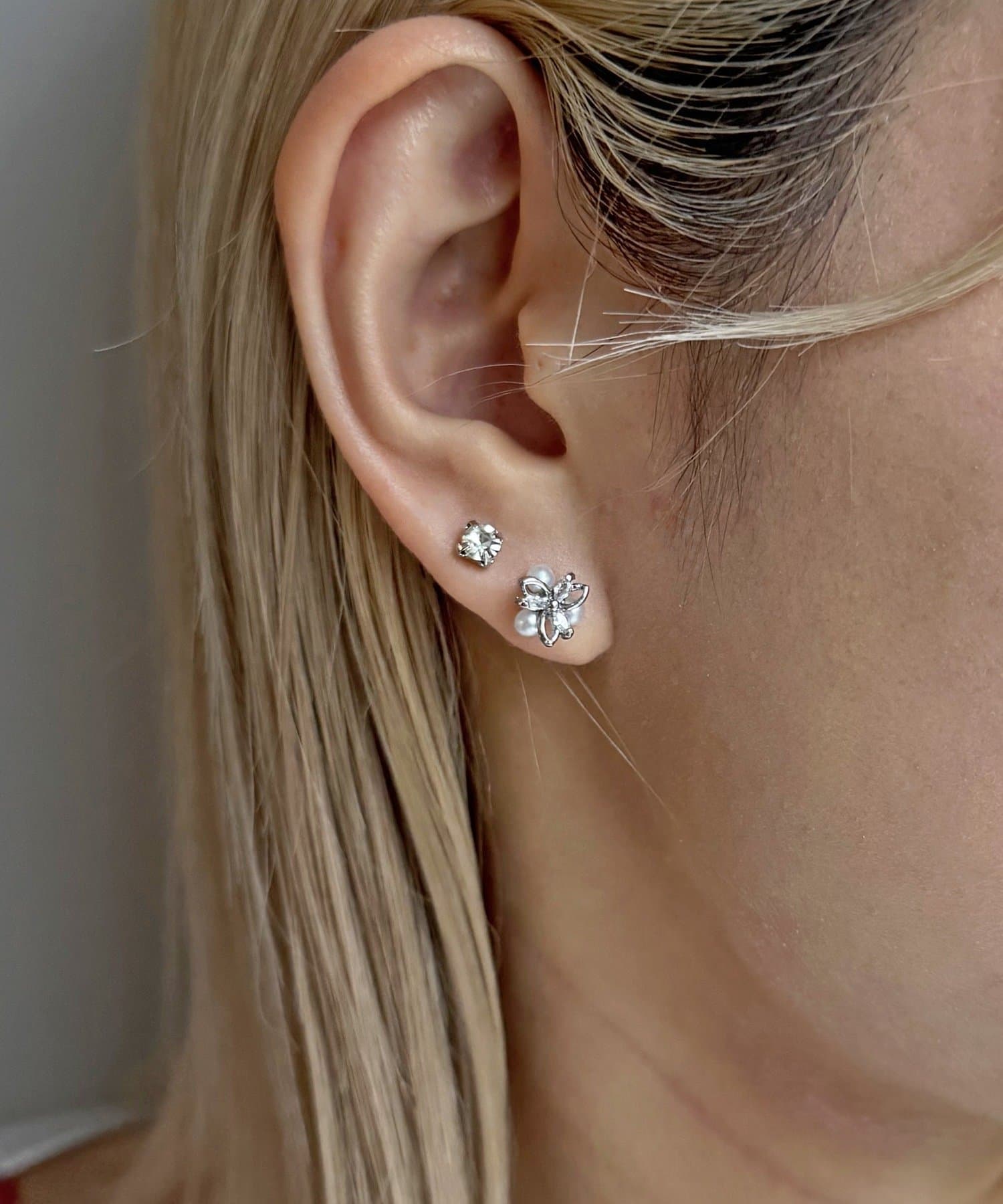 Lattice(ラティス) パールストーンピアスセット(4P)