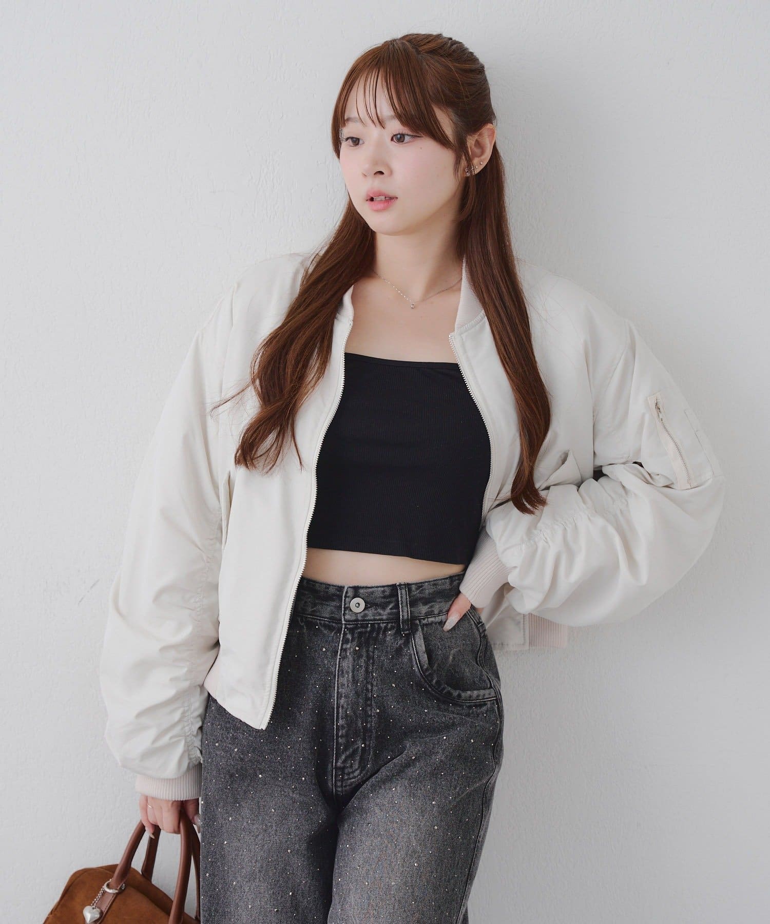 フェイクファー　キルト ワンピース　中綿　23区GOLF フェイクファーW ZIPショートコート[品番：MKSW0062648]｜GYDA