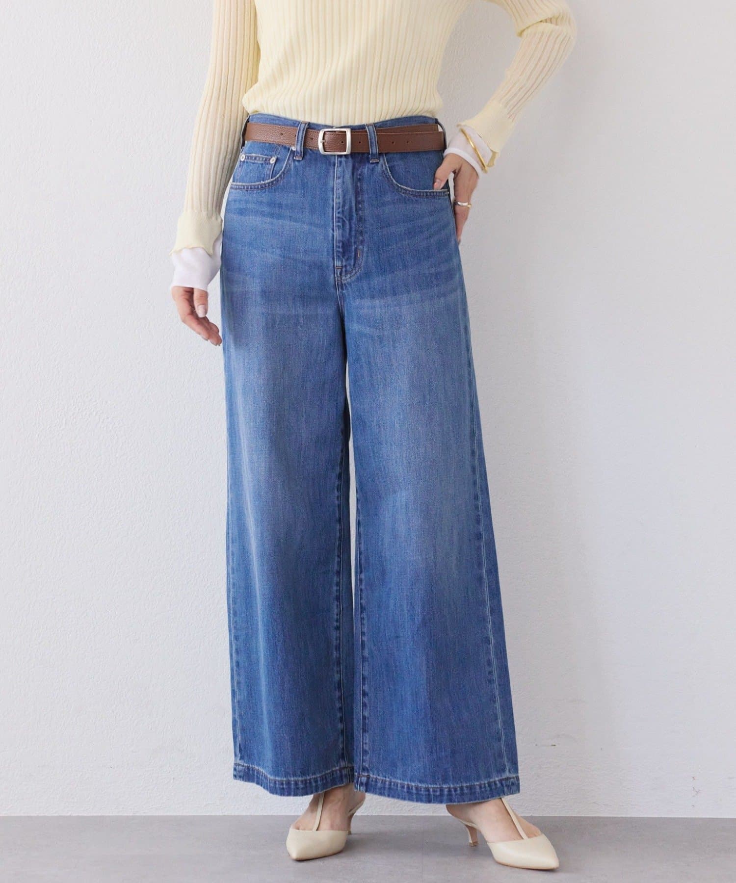 RIVE DROITE(リヴドロワ) 予約【RIMH（リムエイチ）】クリーンワイドデニム/1月下旬お届け予定