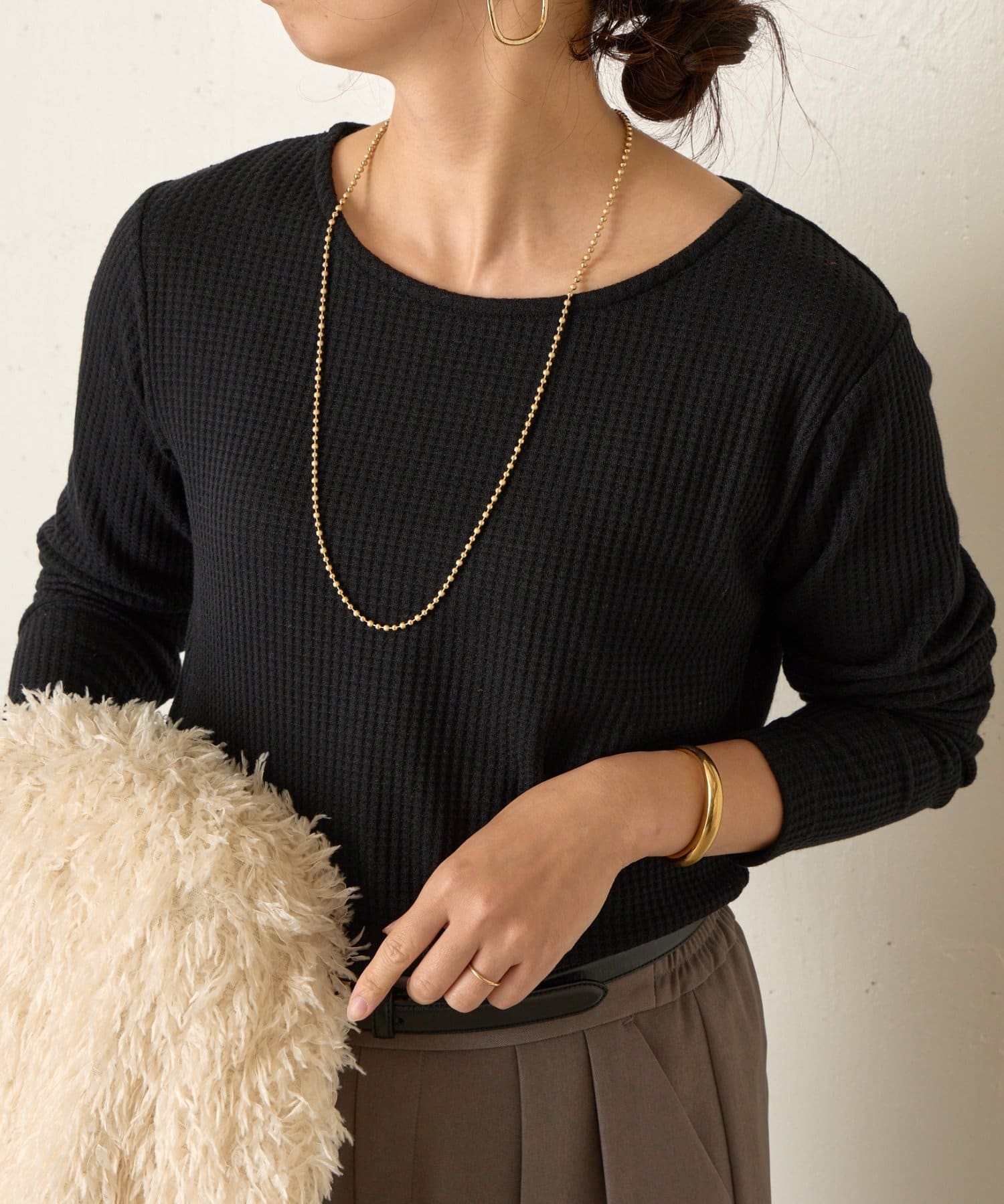 Jena　espace merveilleux(ジェナ　エスパスメルヴェイユ) ワッフルプルオーバー