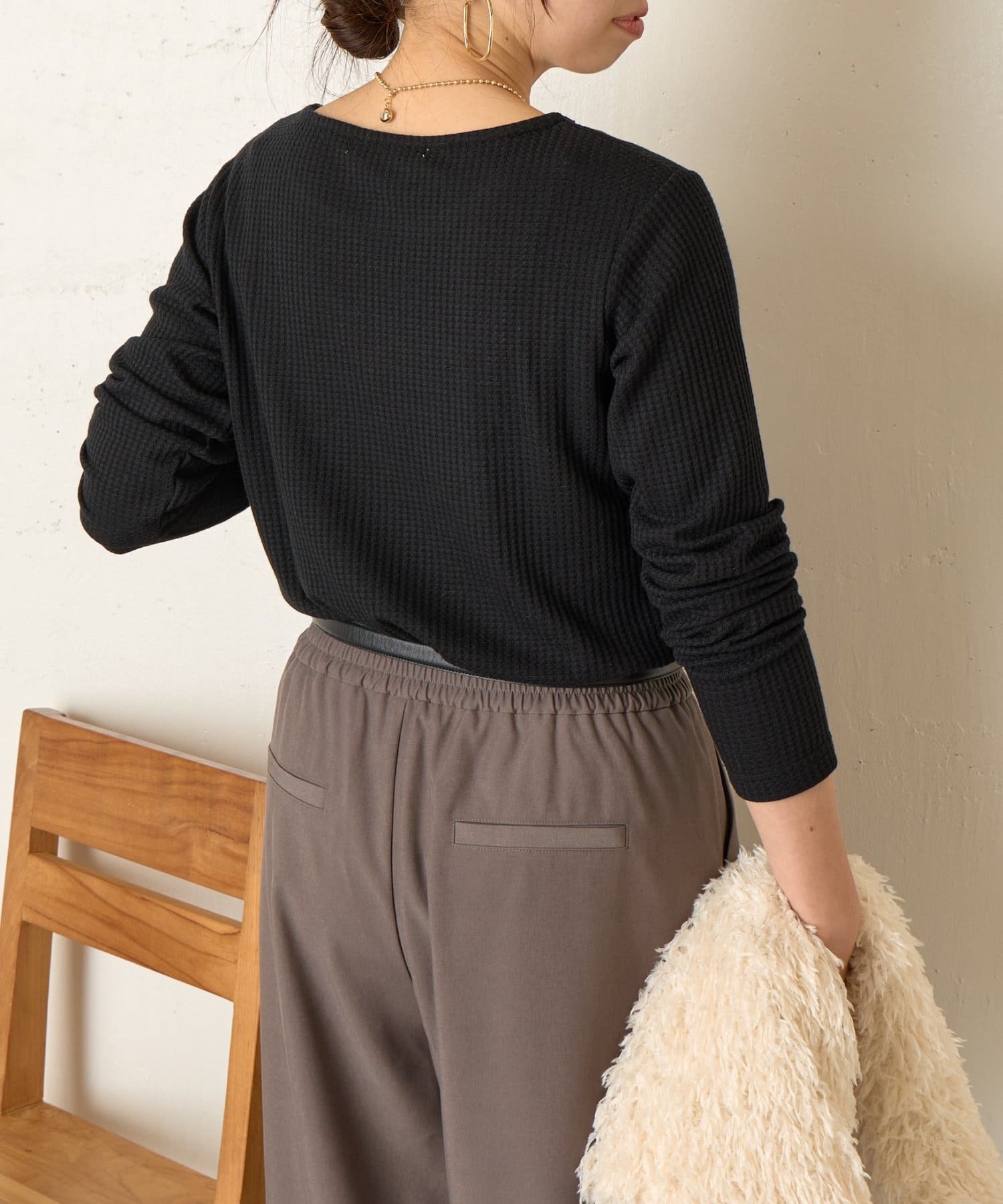 Jena　espace merveilleux(ジェナ　エスパスメルヴェイユ) ワッフルプルオーバー