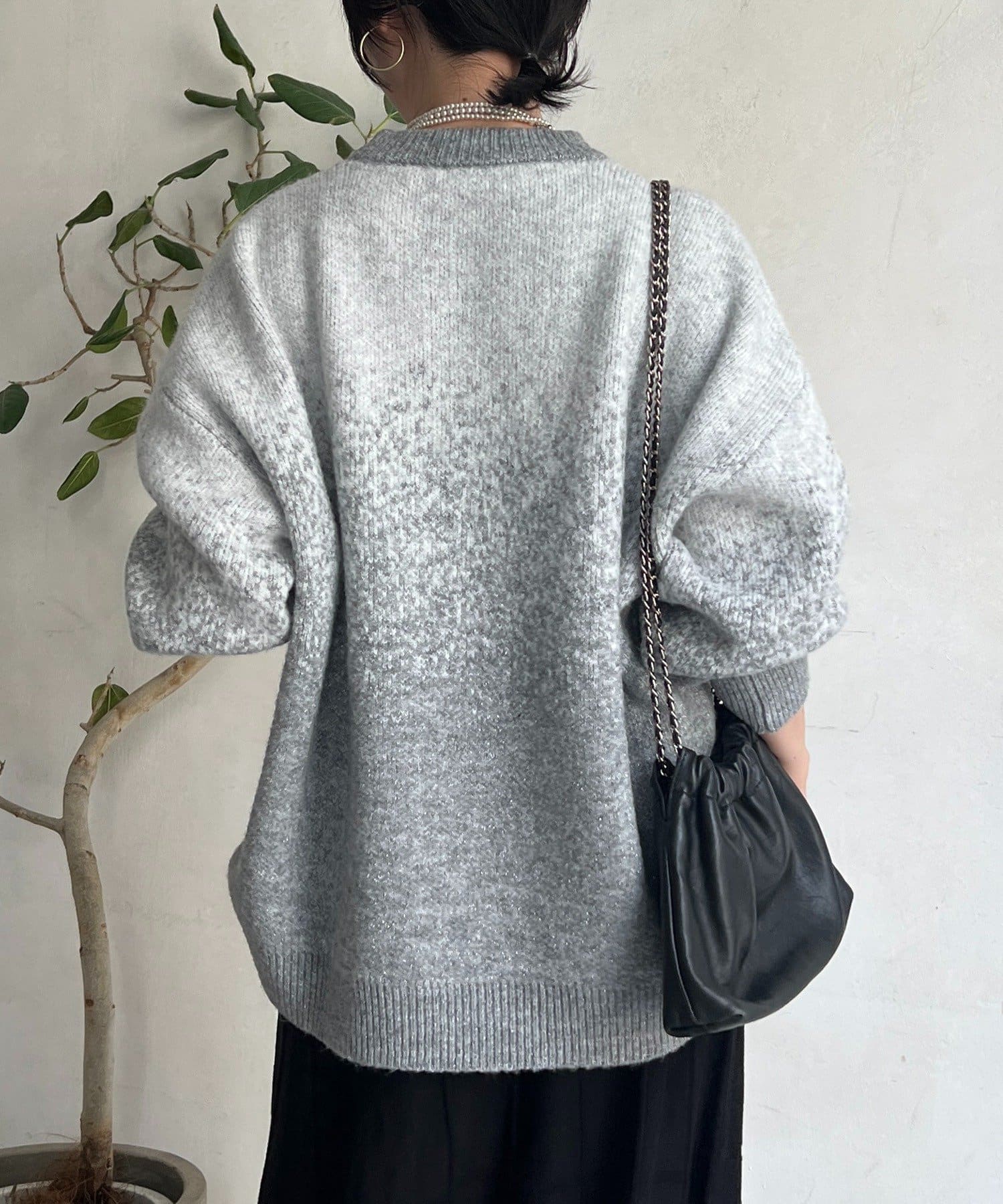 Croisiere(クロジエール) ラメグラデーションチュニックプルオーバー