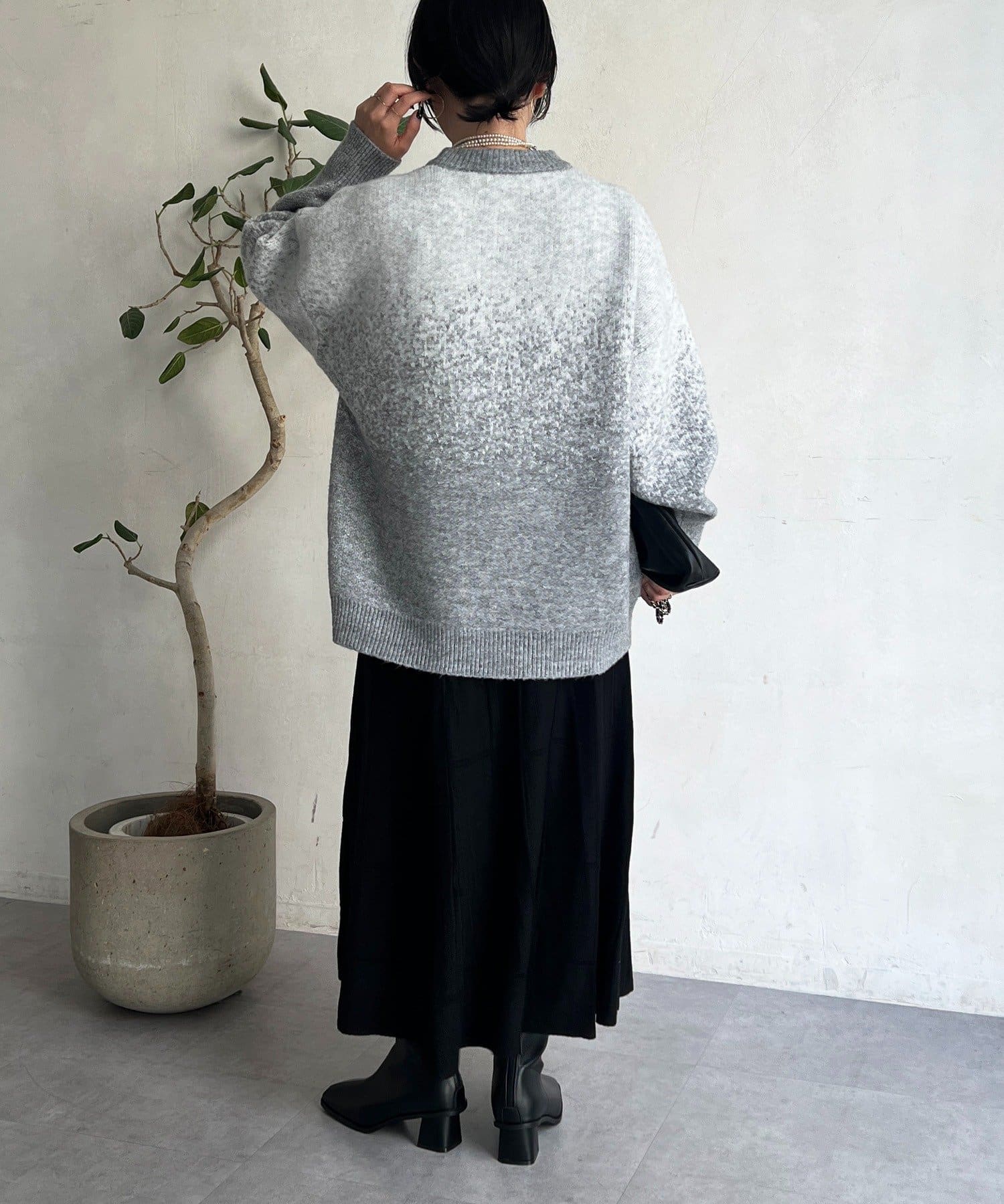 Croisiere(クロジエール) ラメグラデーションチュニックプルオーバー