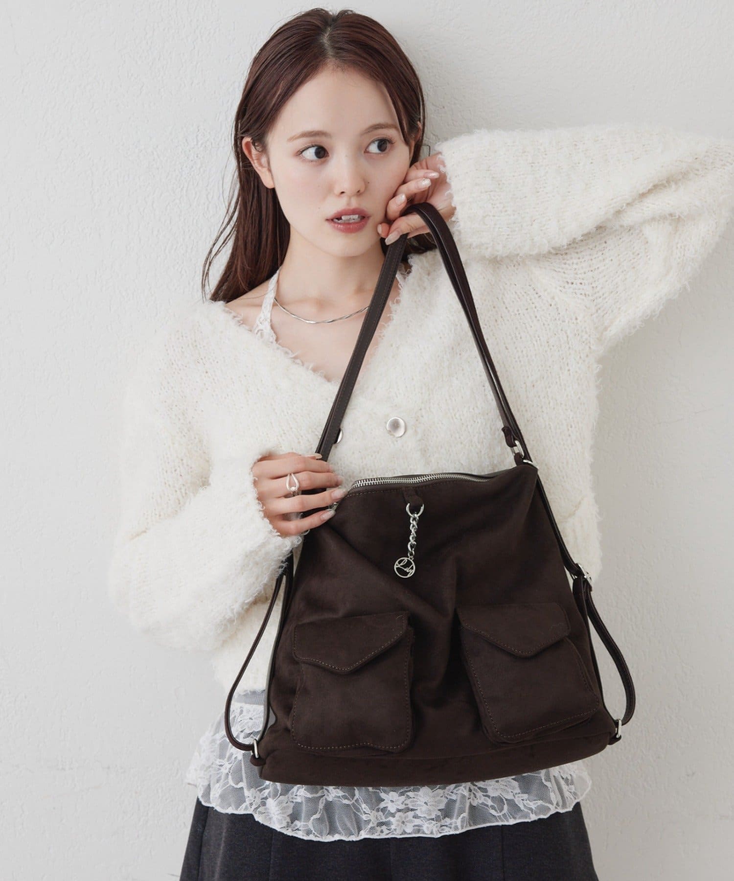mystic(ミスティック) 《5色展開/マルチWAY》【@lily.s_y 企画】lilyチャーム3wayBAG