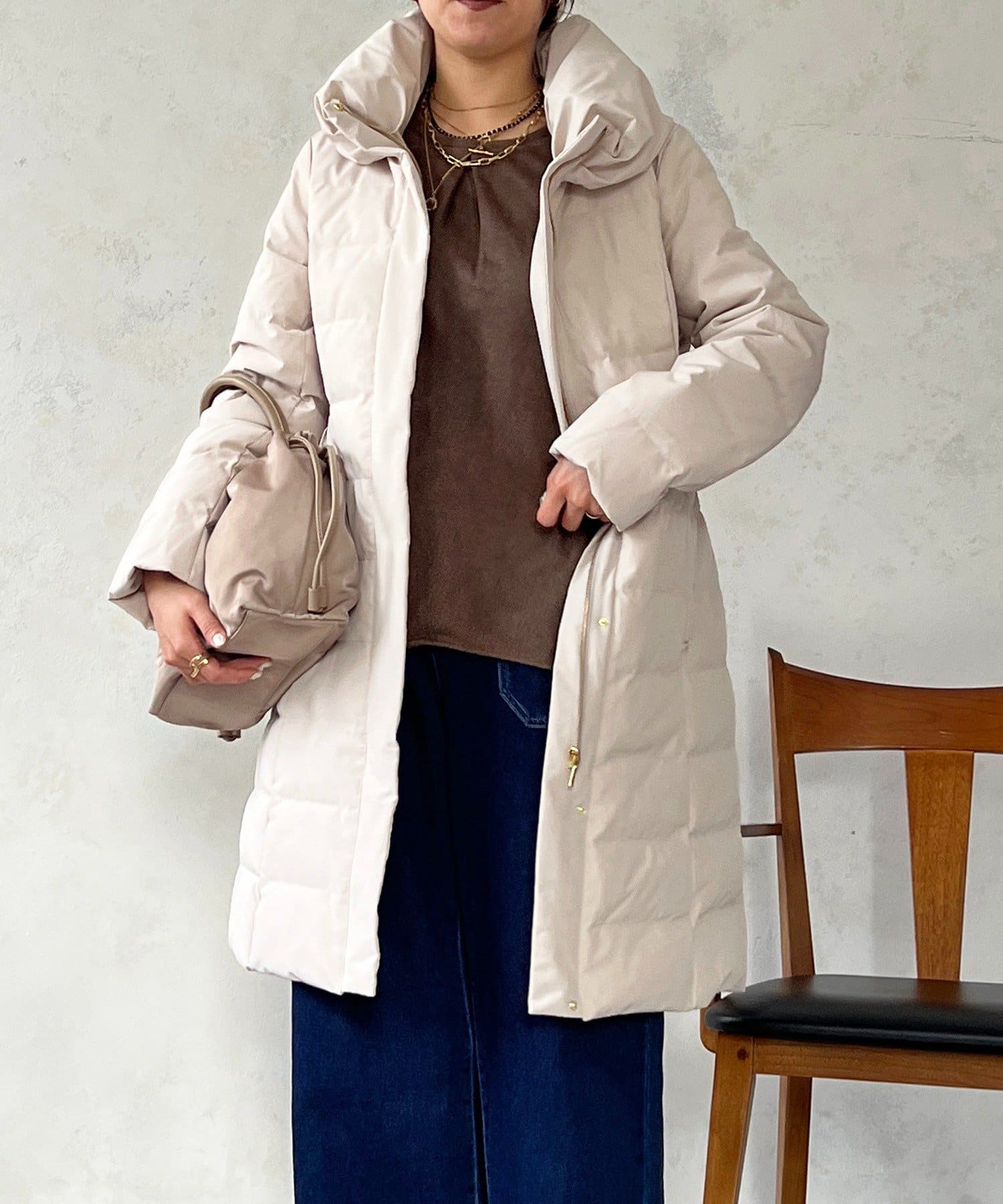 Croisiere(クロジエール) ストレッチダウンロングコート