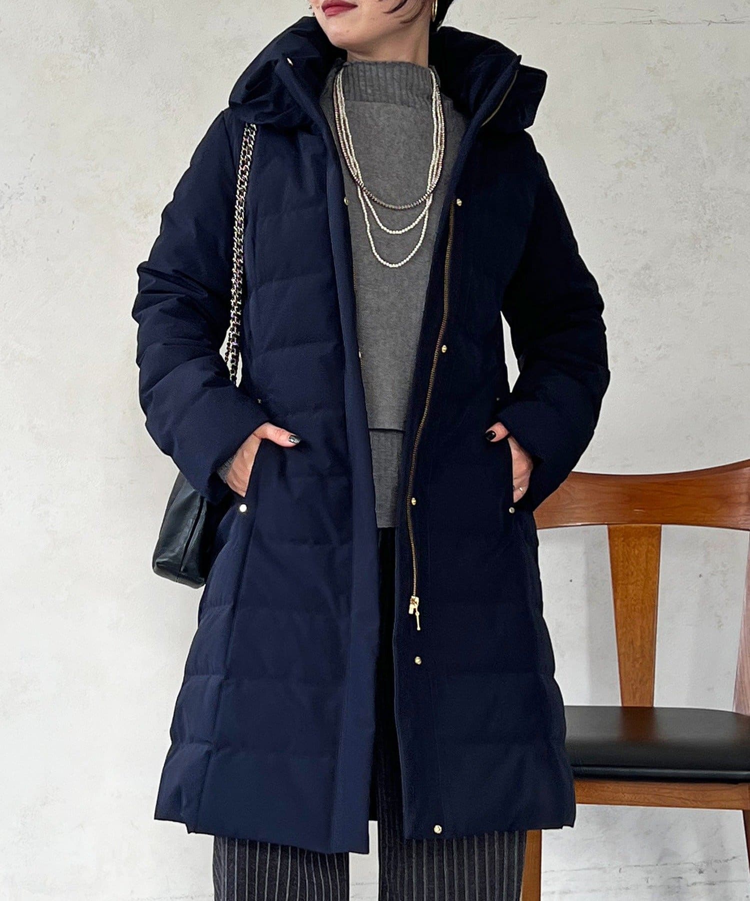 Croisiere(クロジエール) ストレッチダウンロングコート