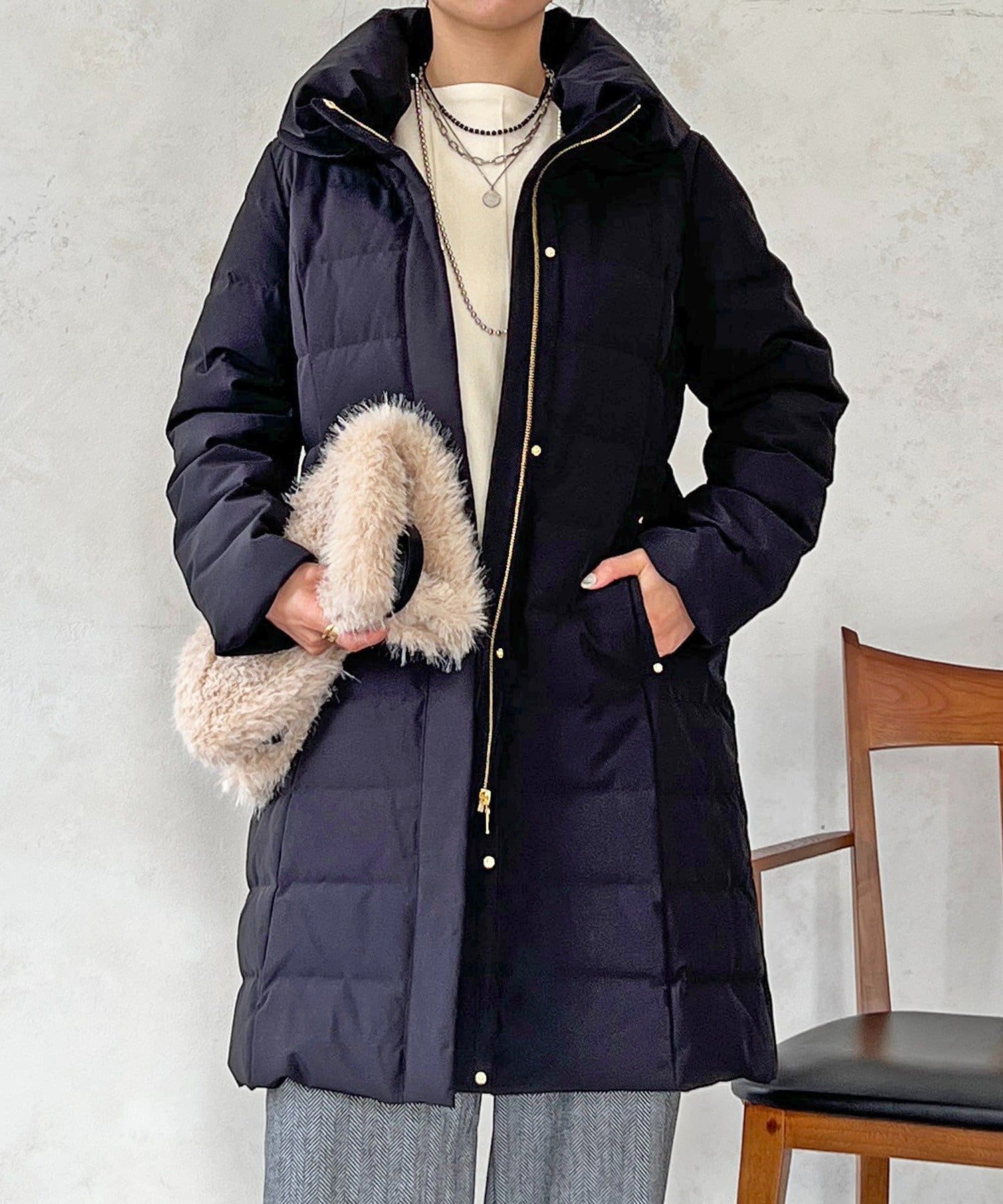 Croisiere(クロジエール) ストレッチダウンロングコート