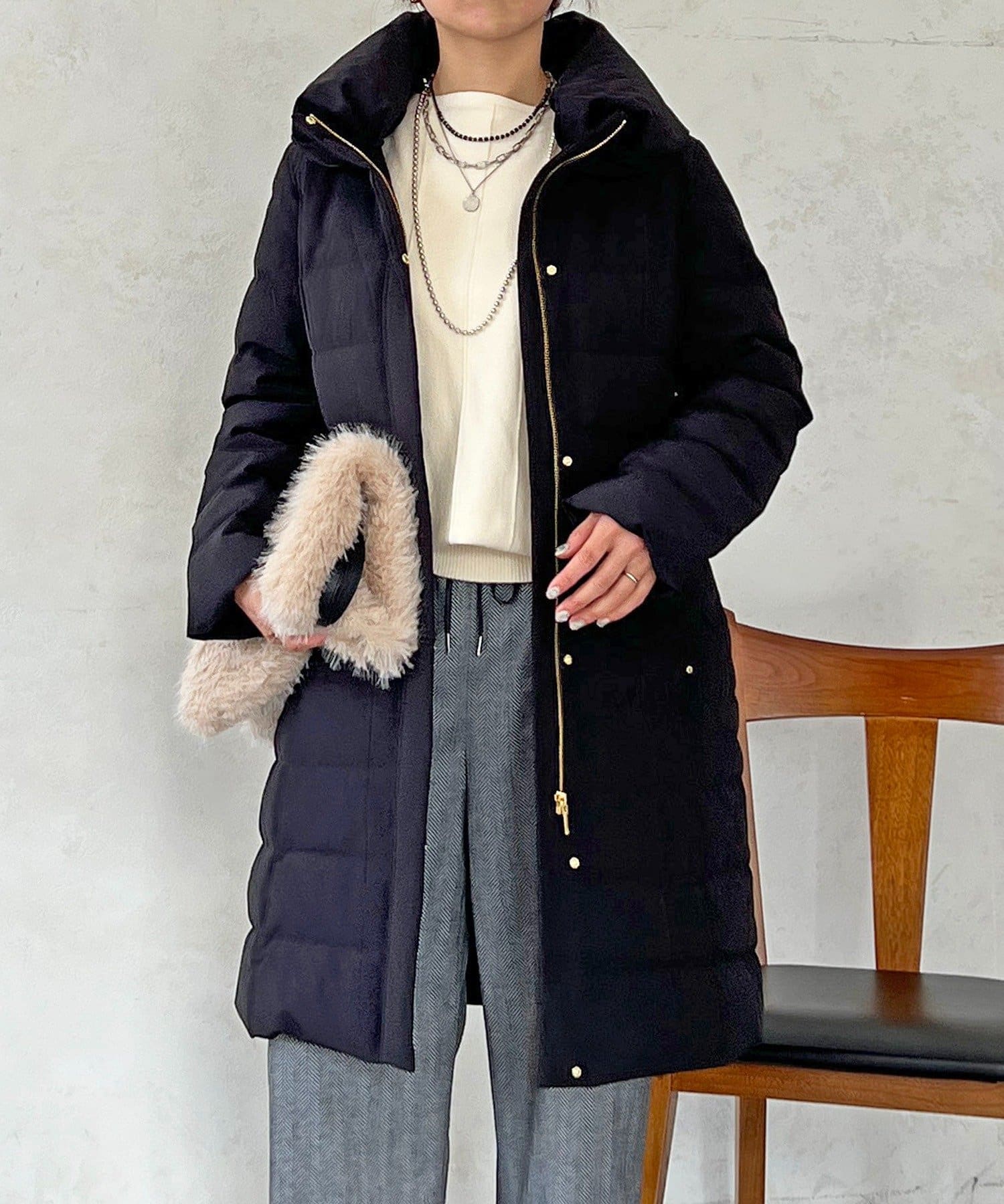 Croisiere(クロジエール) ストレッチダウンロングコート