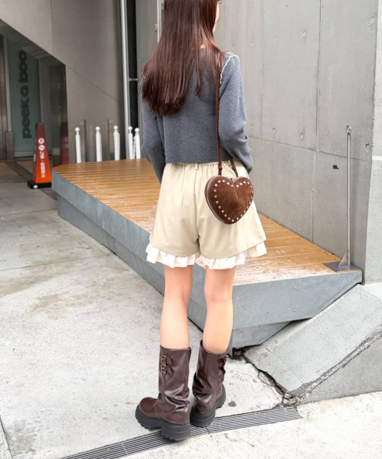 w closet(ダブルクローゼット) 配色パイピングカーディガン