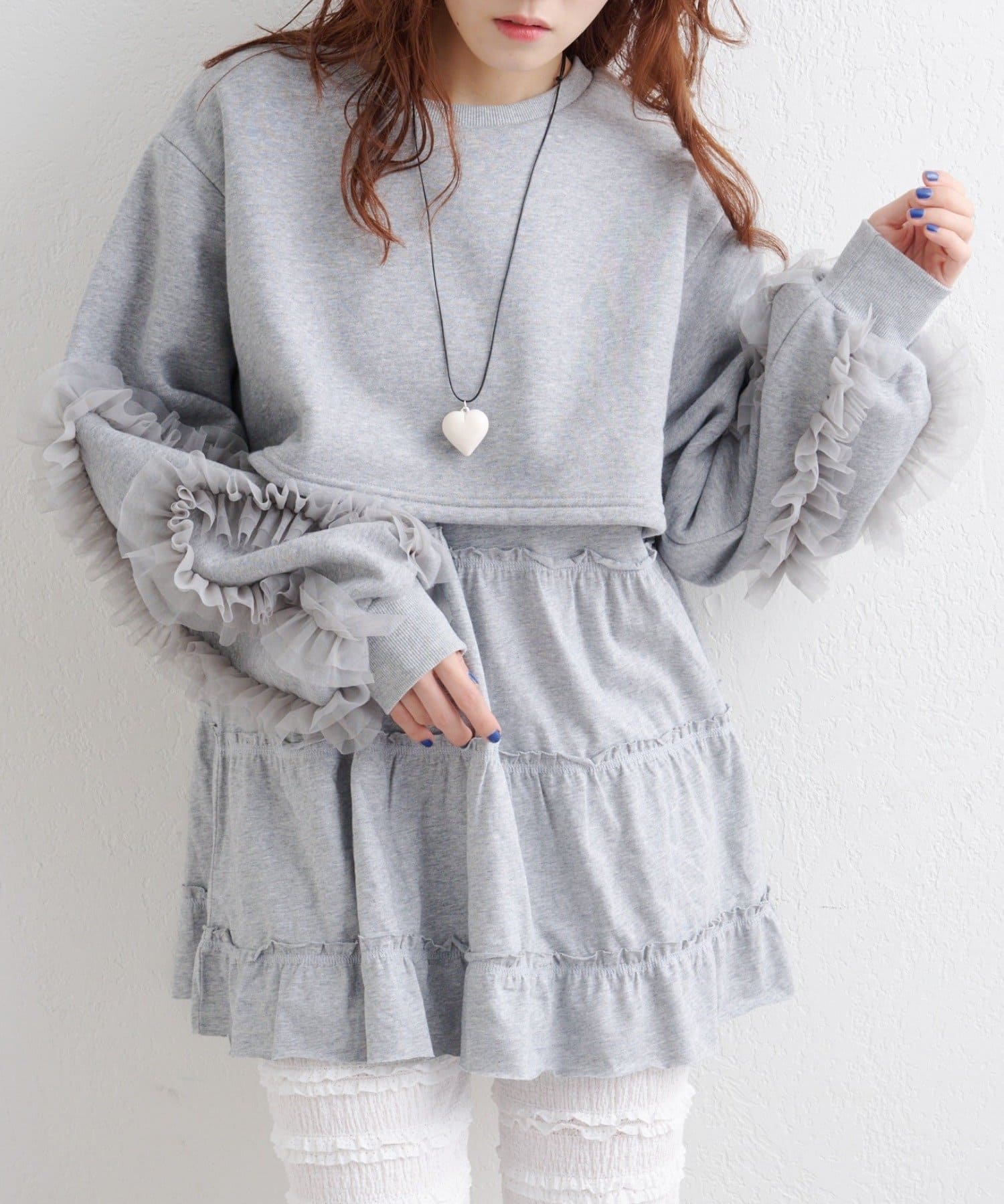 w closet(ダブルクローゼット) スウェットミニワンピース