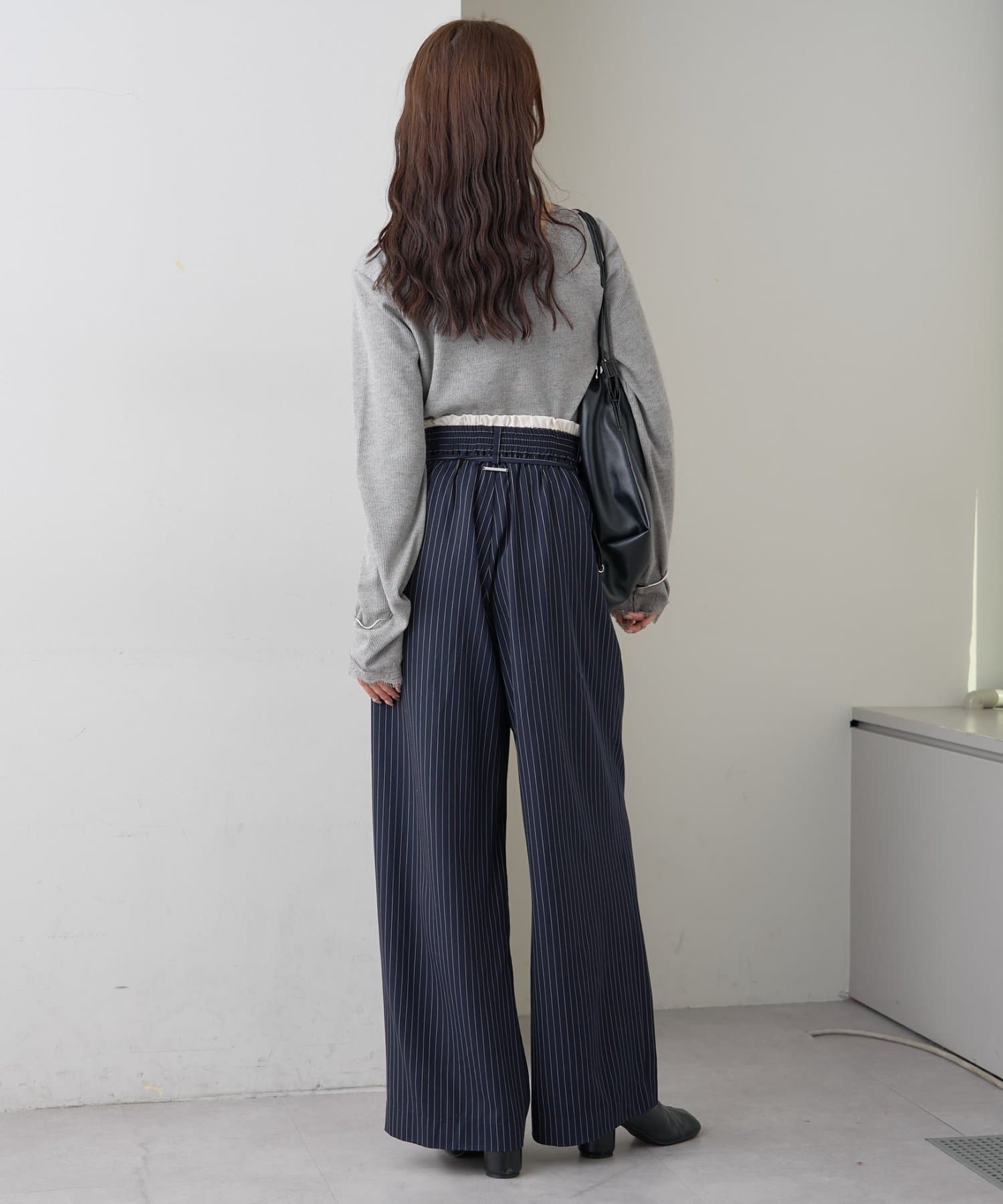 mystic(ミスティック) 【新色グレーが登場！】スクエアネックレースロンT