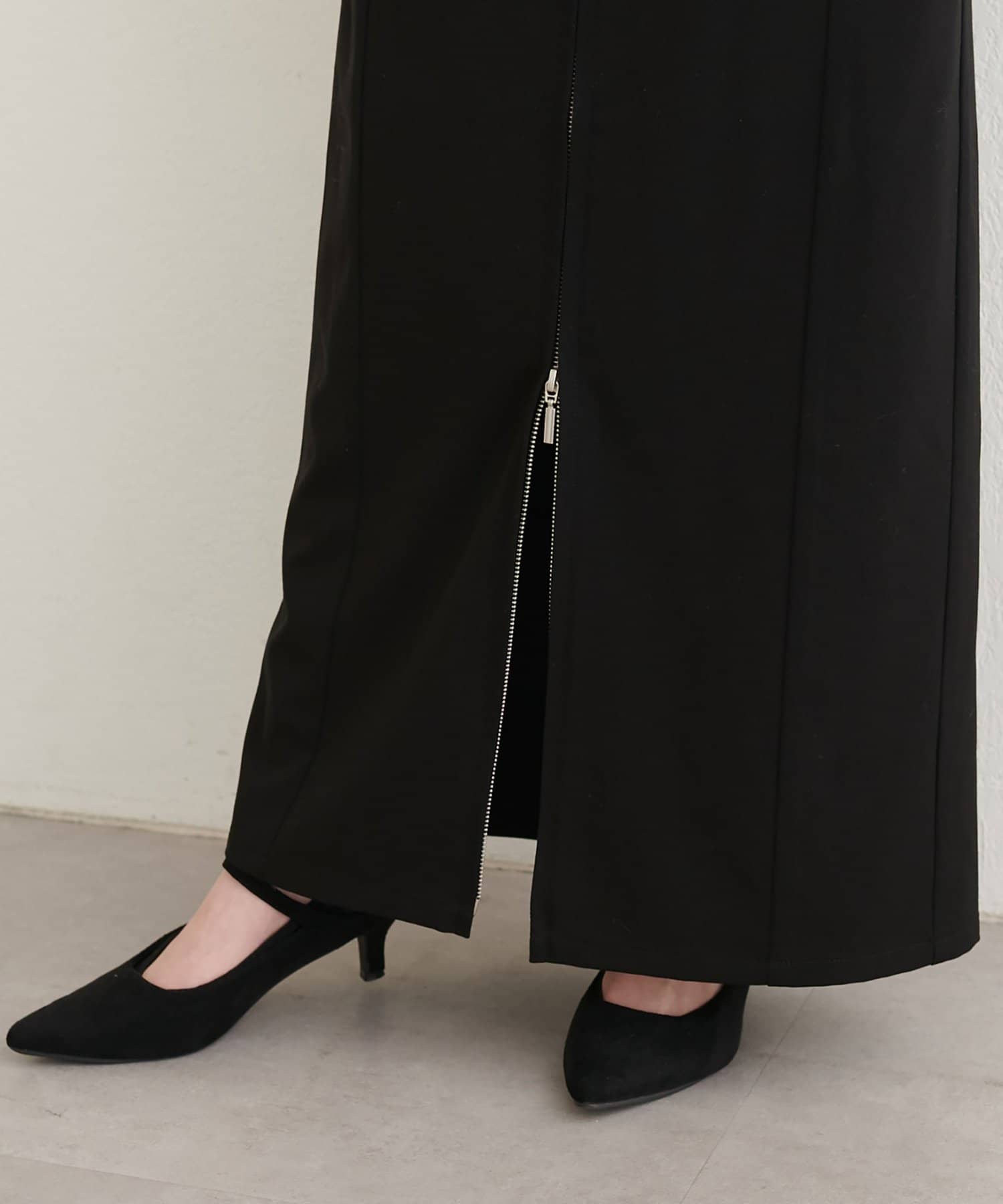 natural couture(ナチュラルクチュール) 【セットフェア対象】【パルクロ限定】フラップポケットジップスカート