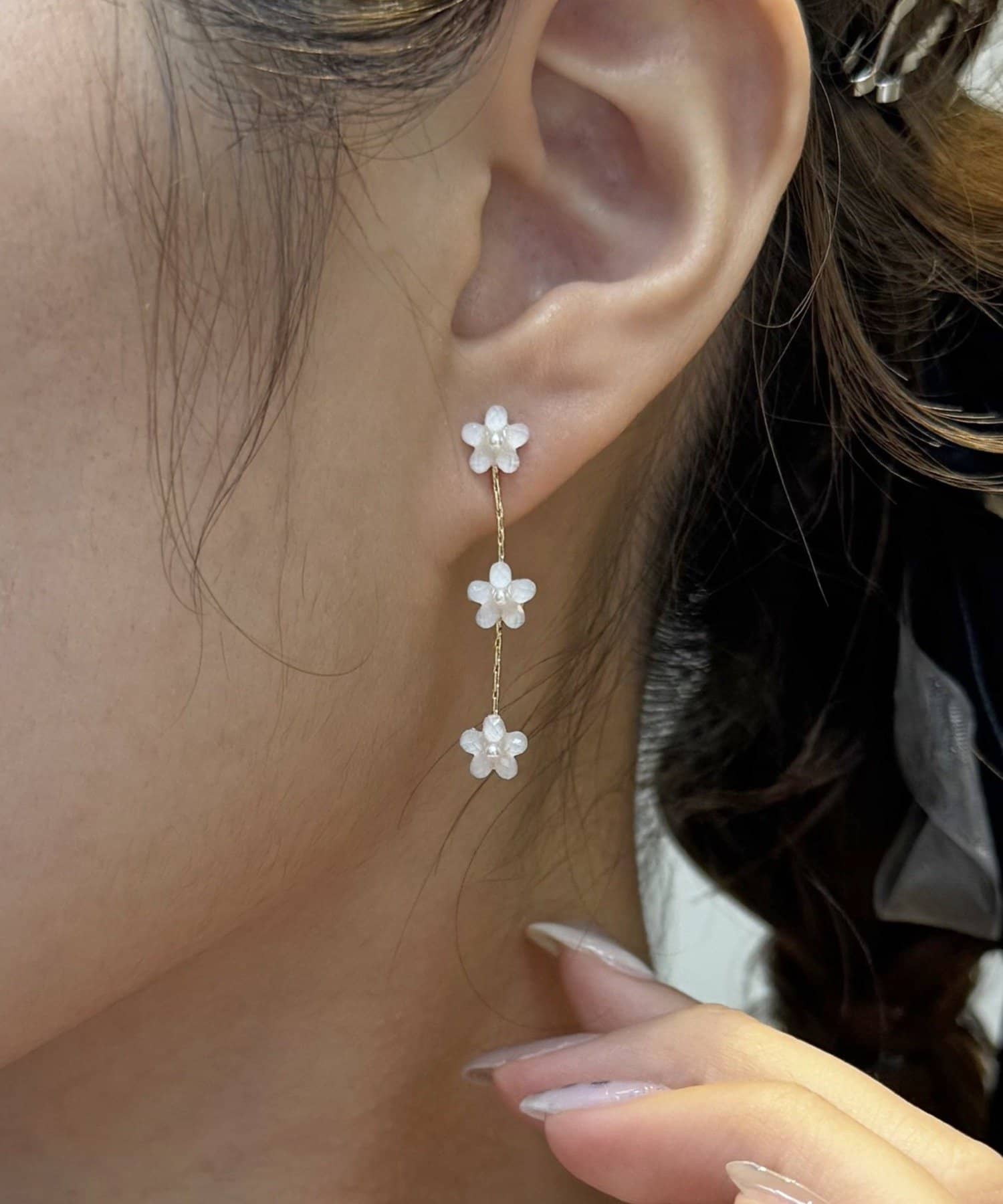 Lattice(ラティス) 【川栄李奈さん着用】フラワーピアス