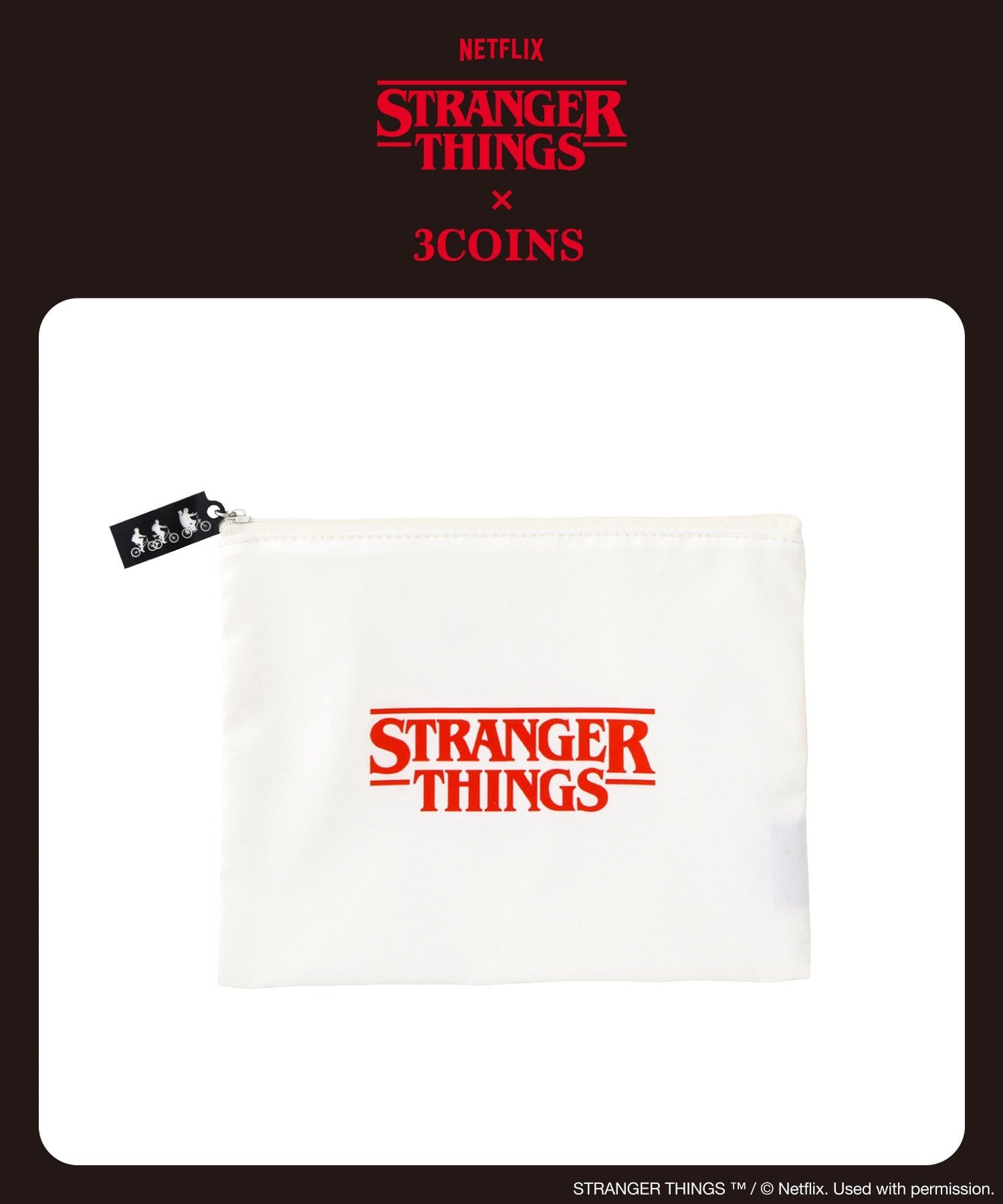 3COINS(スリーコインズ) ポーチ／STRANGER THINGS