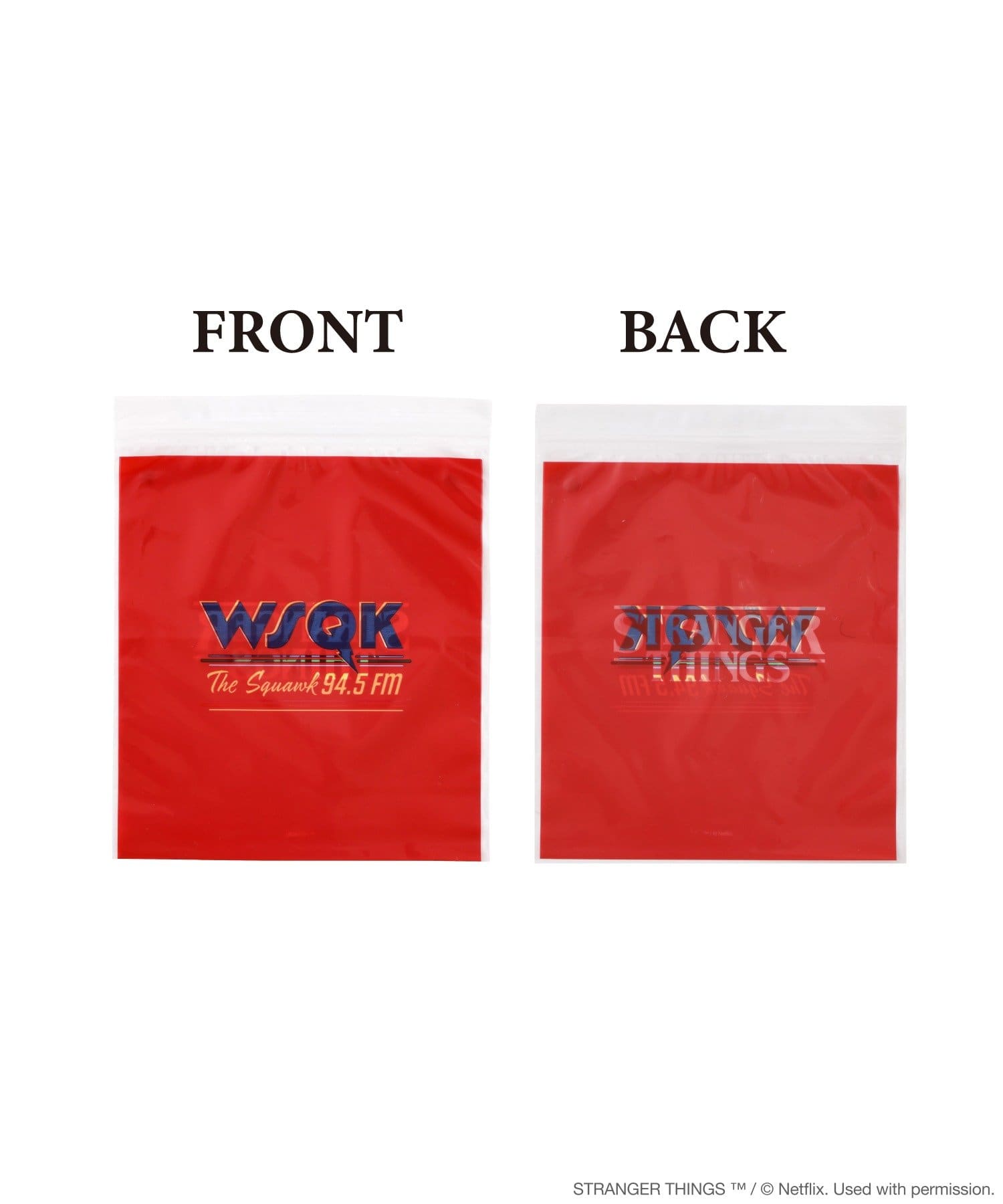 3COINS(スリーコインズ) 5柄入りストックバッグ／STRANGER THINGS