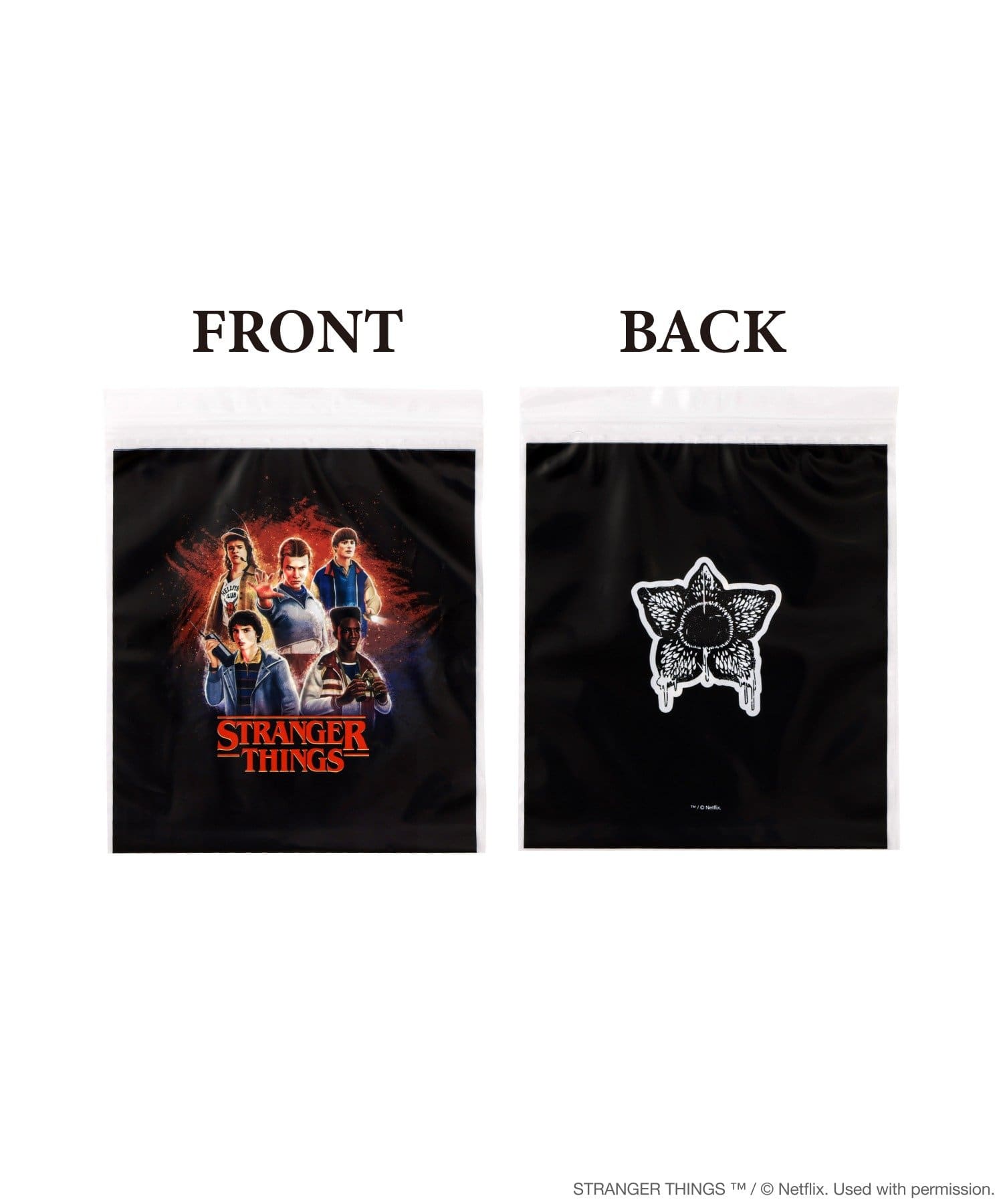 3COINS(スリーコインズ) 5柄入りストックバッグ／STRANGER THINGS