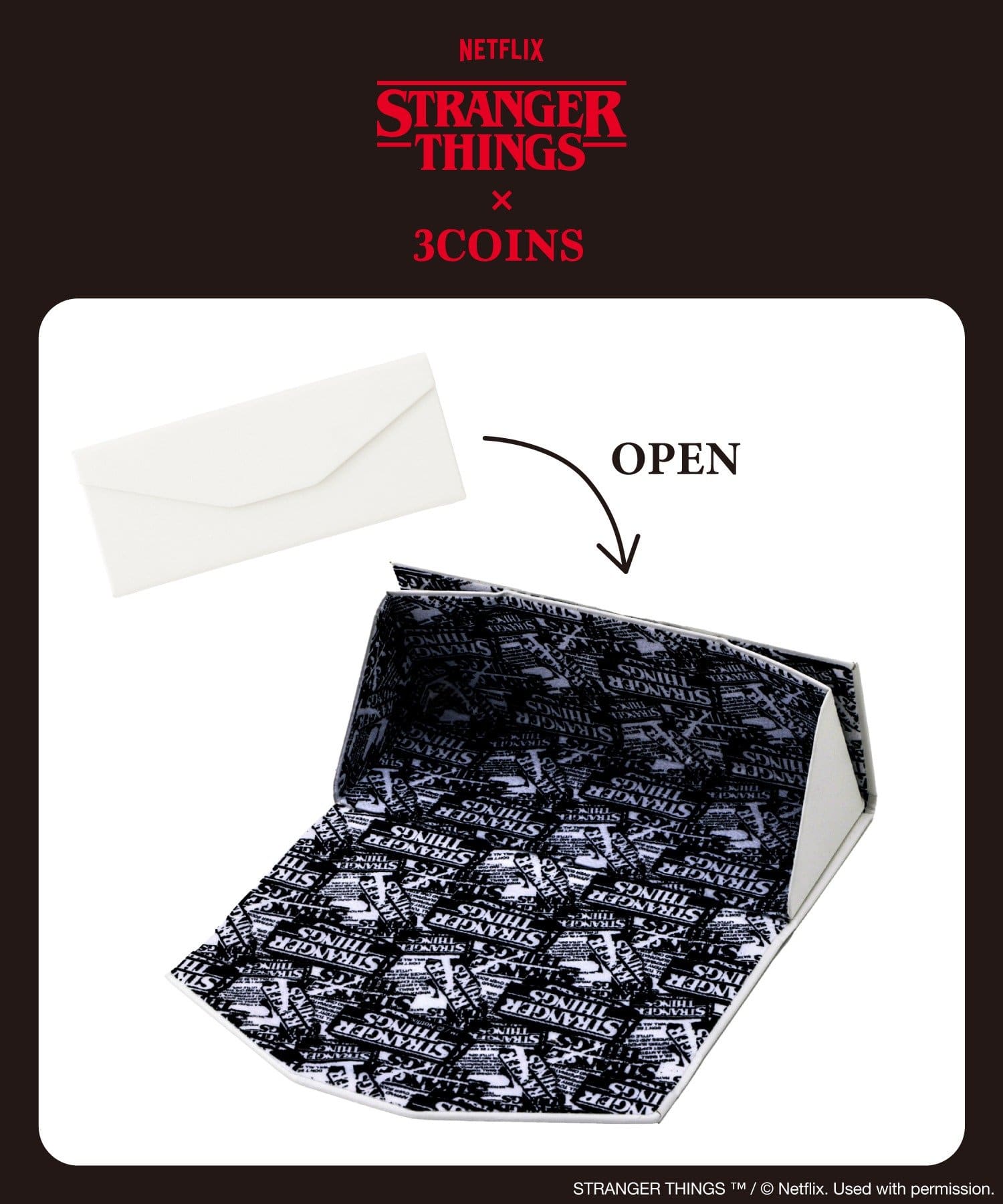 3COINS(スリーコインズ) メガネケース／STRANGER THINGS