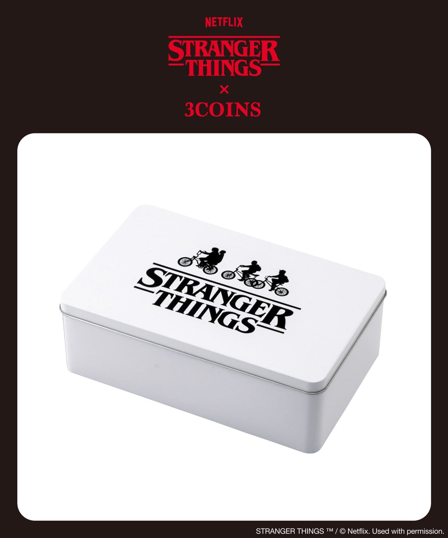 3COINS(スリーコインズ) ブリキ缶／STRANGER THINGS