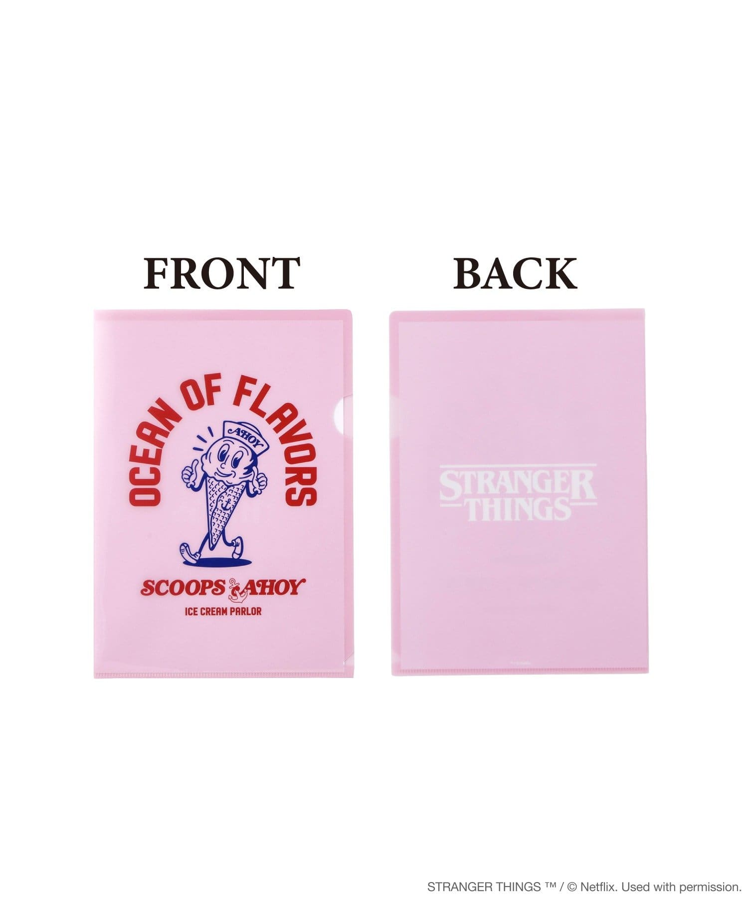 3COINS(スリーコインズ) クリアファイル5枚セット／STRANGER THINGS