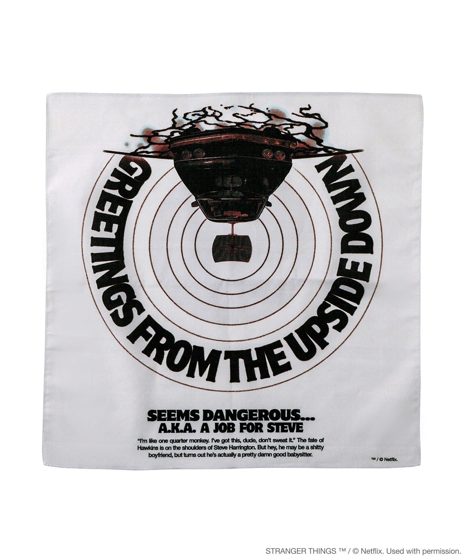 3COINS(スリーコインズ) ハンカチ／STRANGER THINGS
