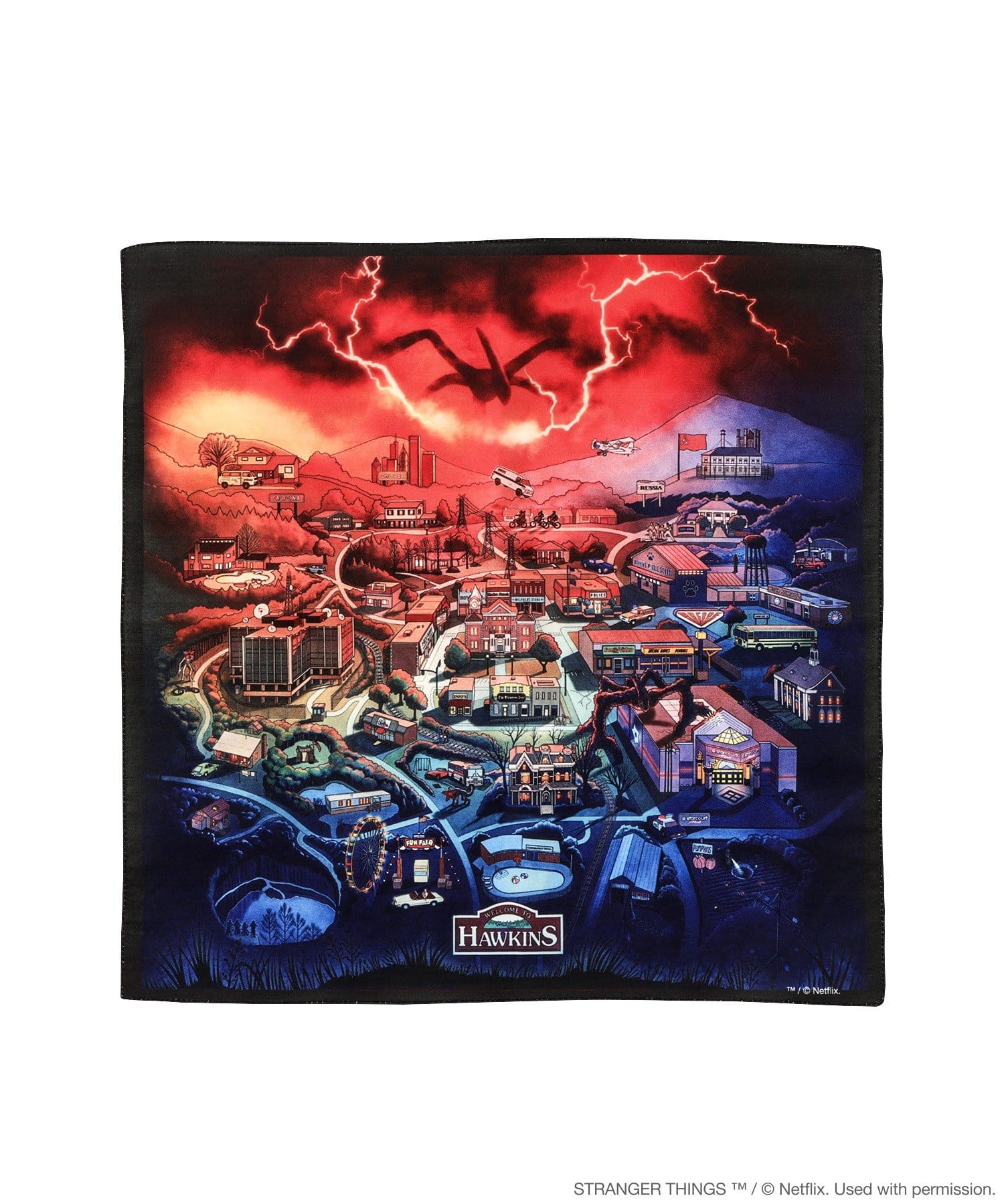 3COINS(スリーコインズ) ハンカチ／STRANGER THINGS