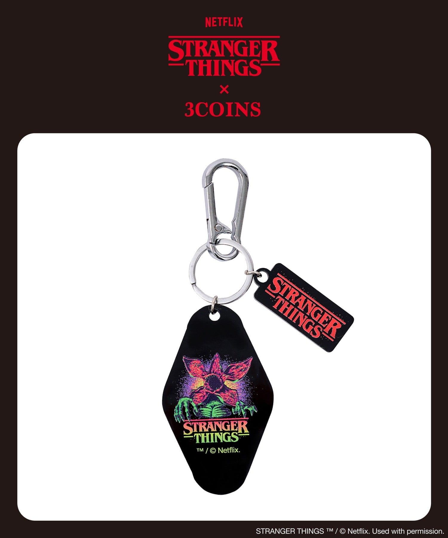 3COINS(スリーコインズ) キーホルダー／STRANGER THINGS