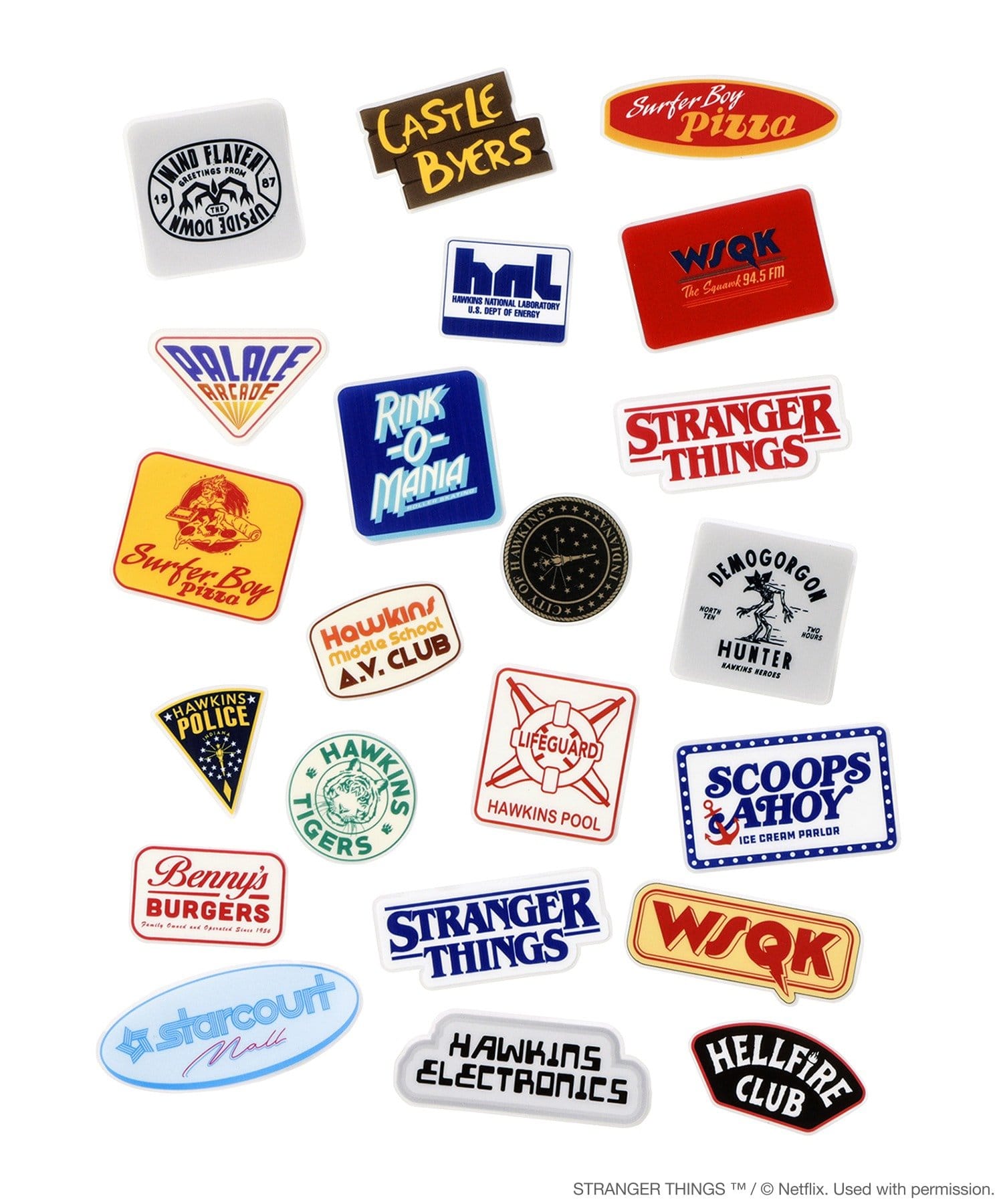 3COINS(スリーコインズ) ステッカー／STRANGER THINGS