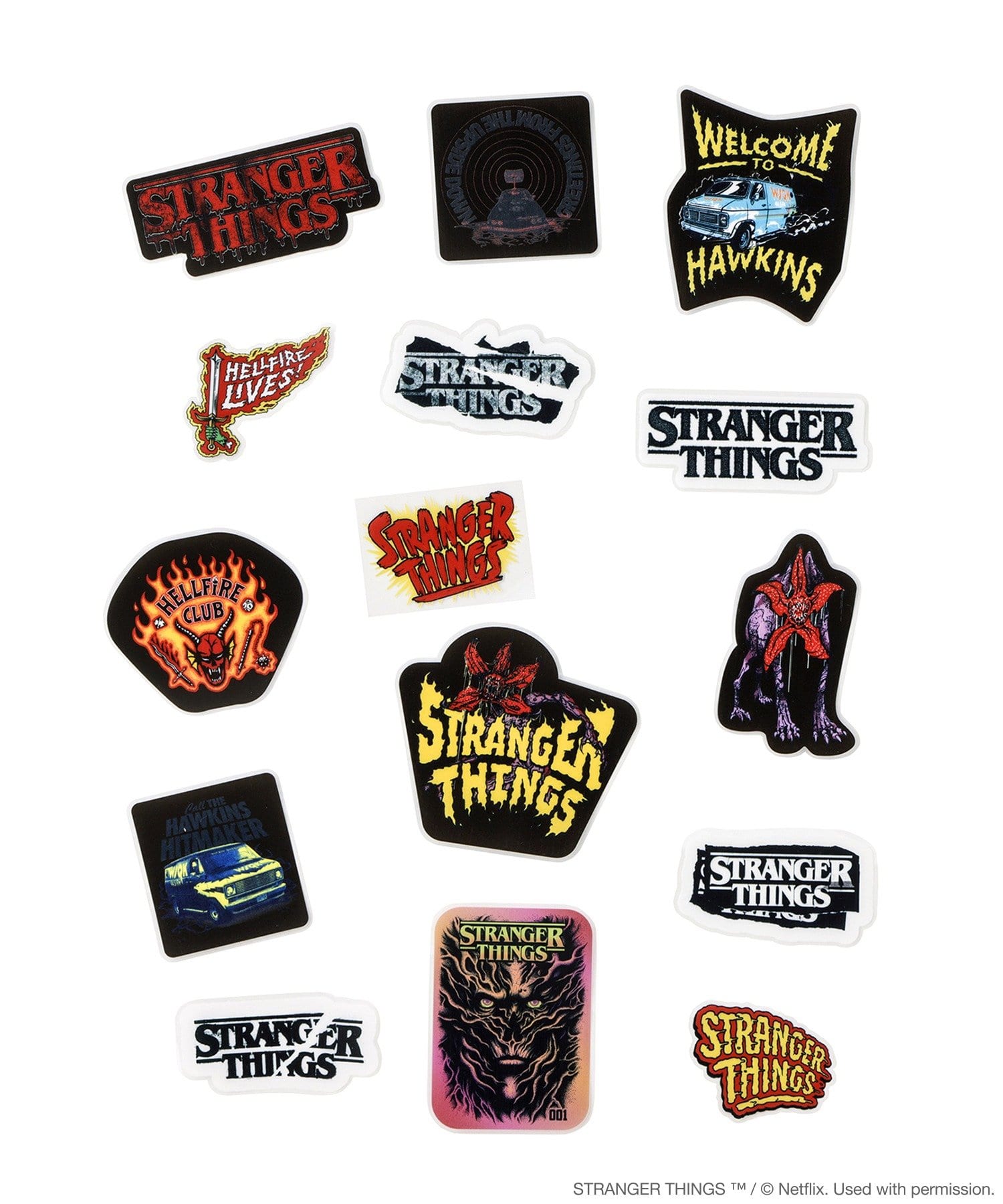 3COINS(スリーコインズ) ステッカー／STRANGER THINGS