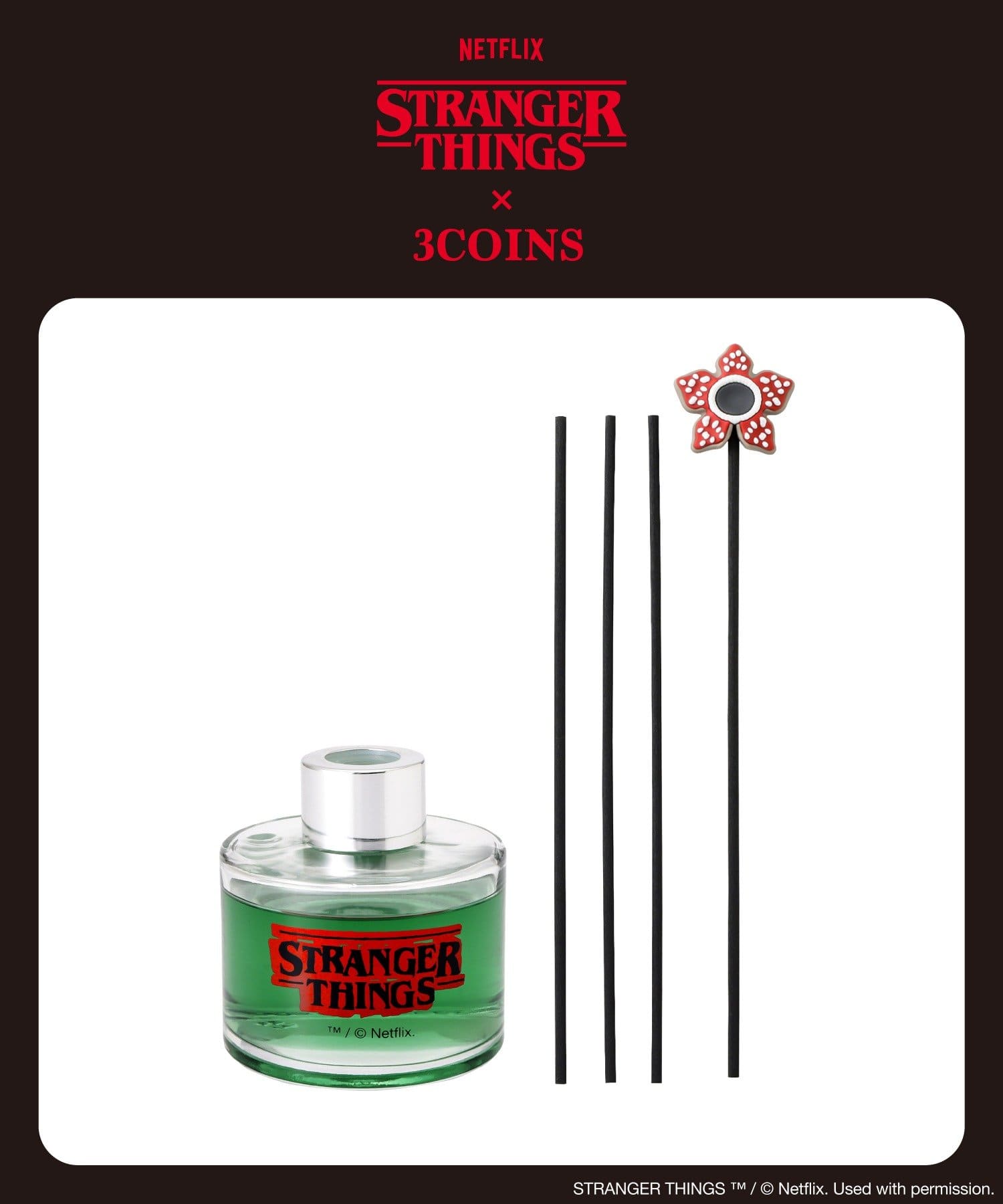 3COINS(スリーコインズ) リードディフューザー／STRANGER THINGS