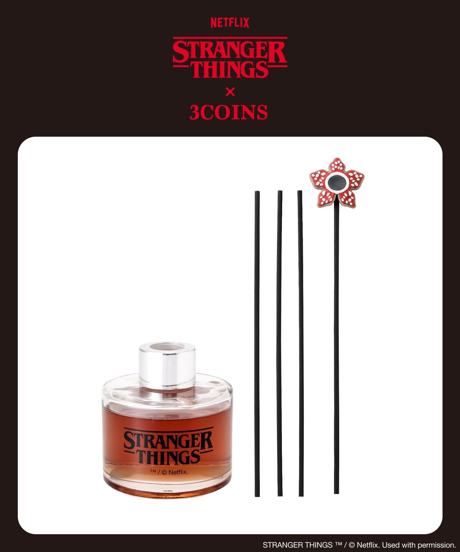 3COINS(スリーコインズ) リードディフューザー／STRANGER THINGS