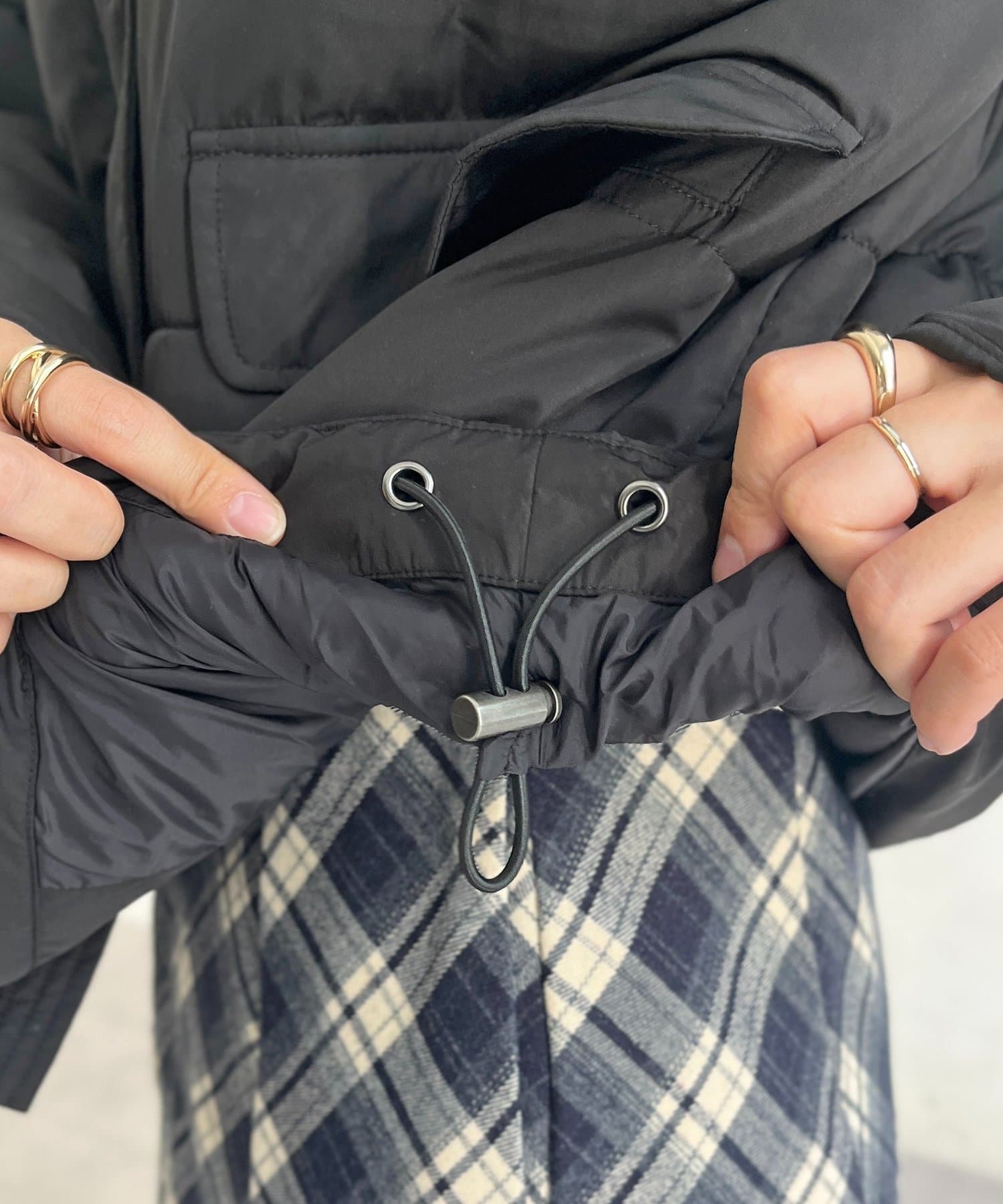 CPCM(シーピーシーエム) 【U.S. POLO ASSN.】襟コーデュロイ撥水中綿ジャケット