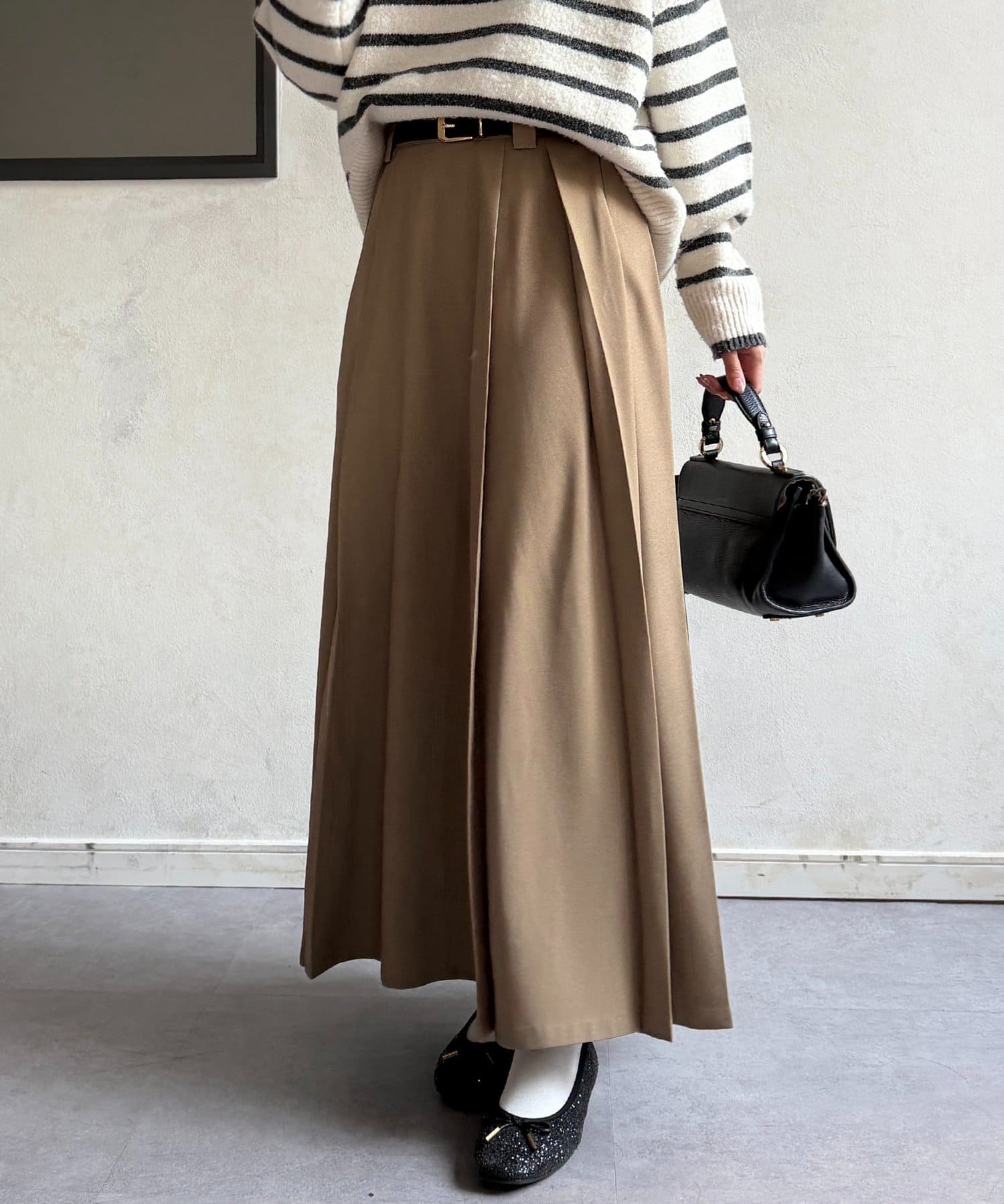 Chez toi(シェトワ) サイドプリーツスカート