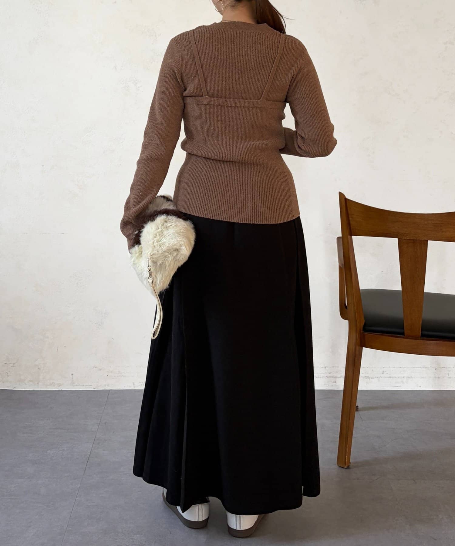 Chez toi(シェトワ) サイドプリーツスカート