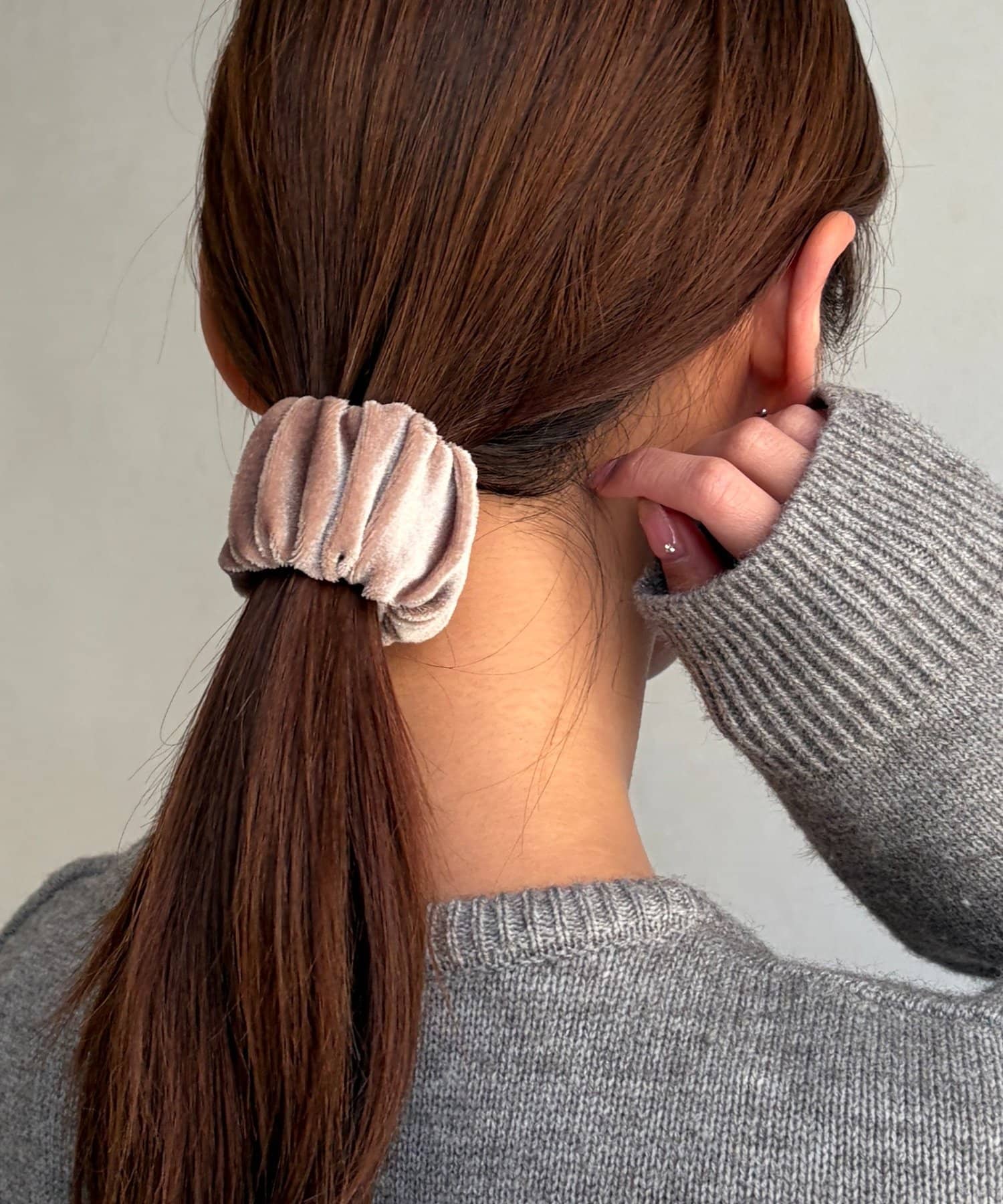 Chez toi(シェトワ) ベロアシュシュ風ヘアバングル