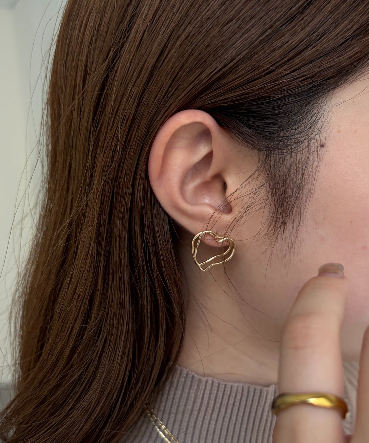 Chez toi(シェトワ) ニュアンスハートピアス