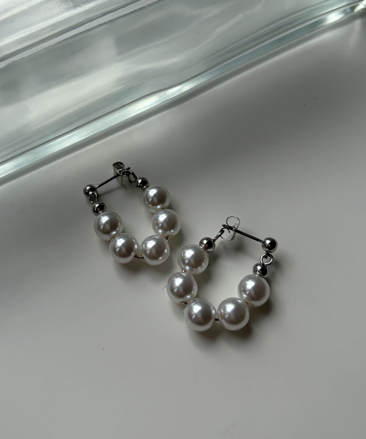 Chez toi(シェトワ) フープ小パールピアス