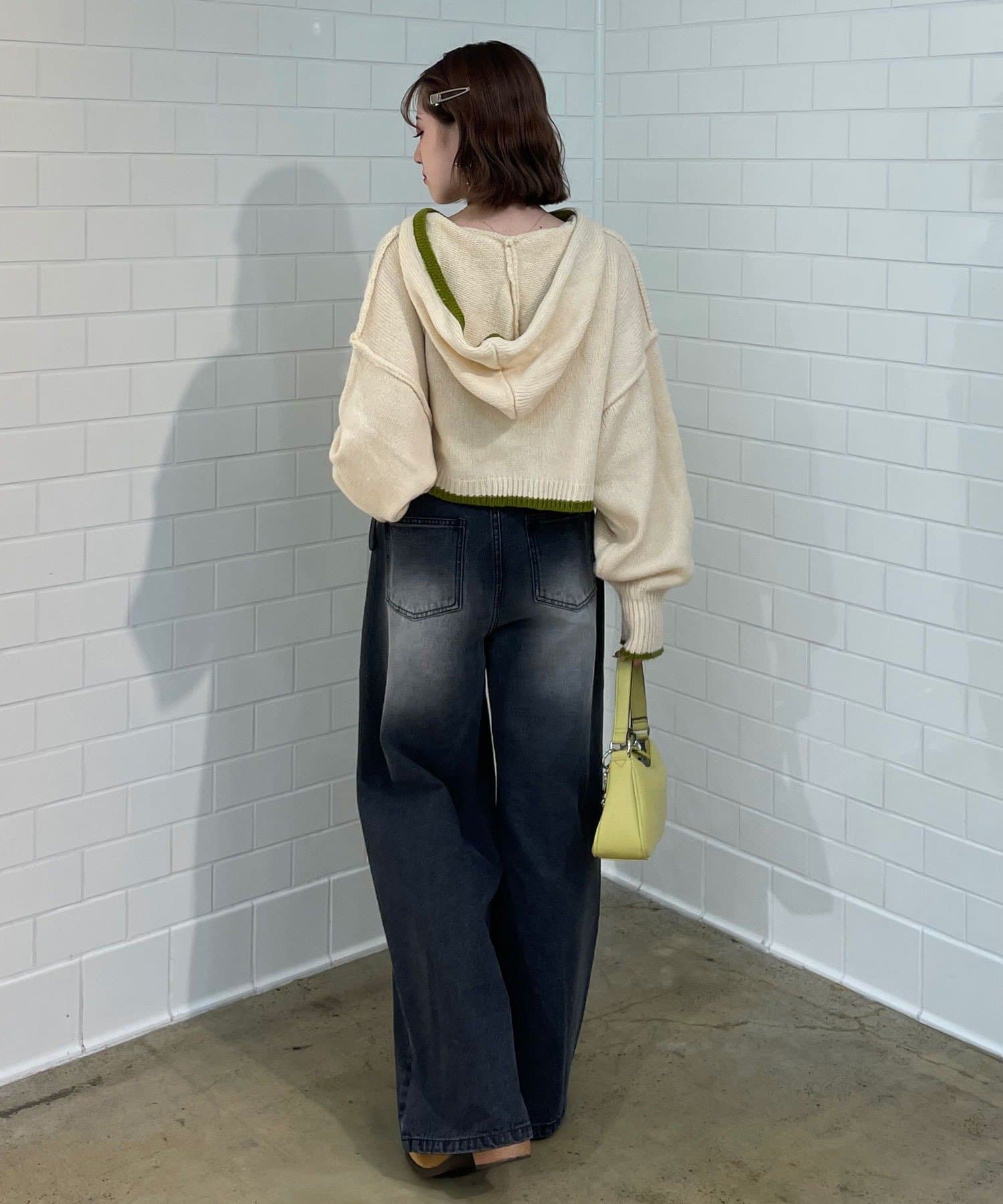 CIAOPANIC(チャオパニック) ドット×チェックダメージデニムパンツ