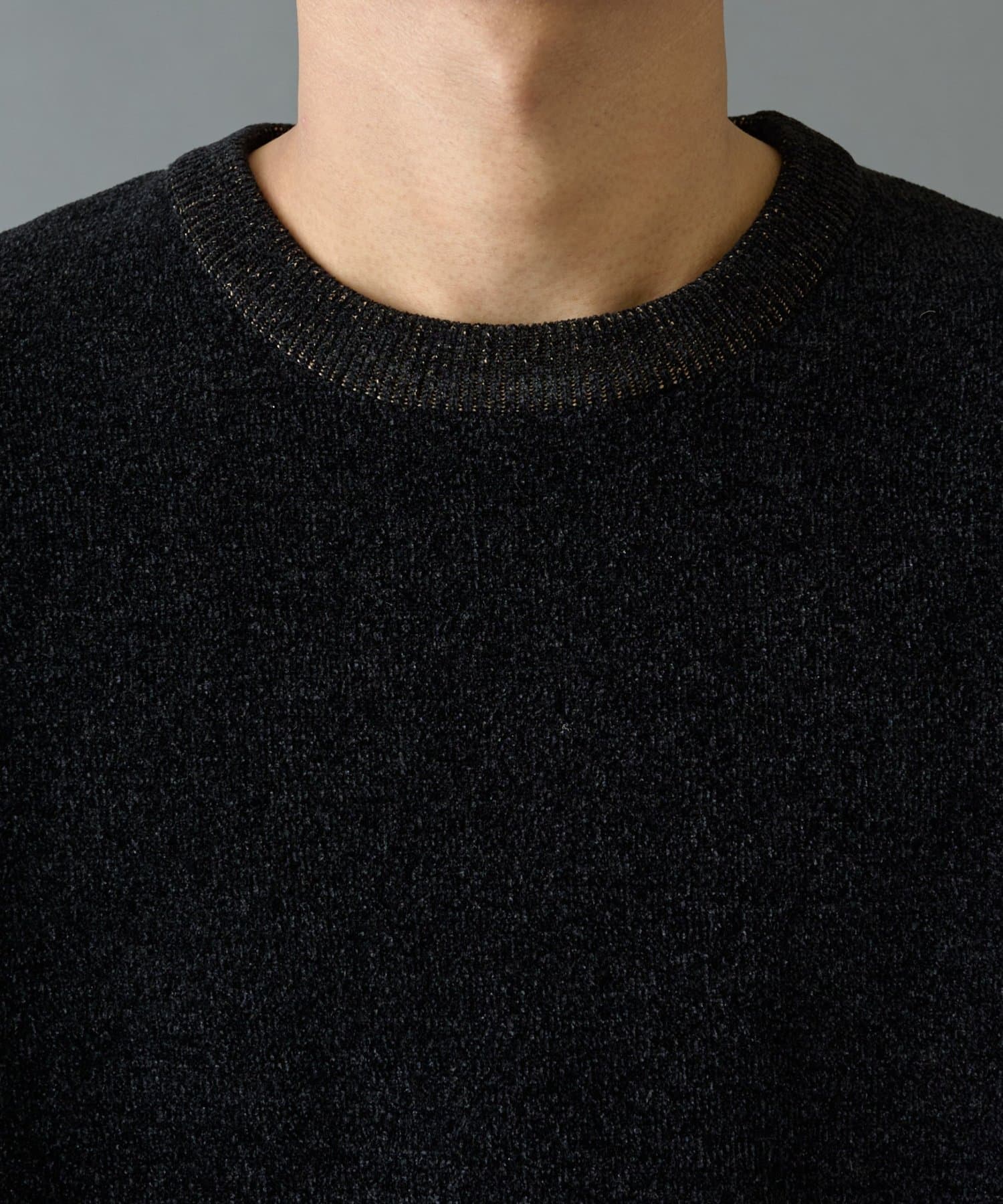 COLONY 2139(コロニー トゥーワンスリーナイン) スウェットライク配色モールニット