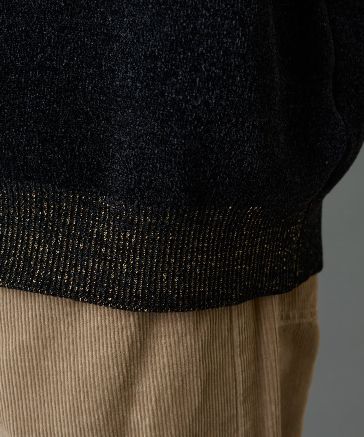 COLONY 2139(コロニー トゥーワンスリーナイン) スウェットライク配色モールニット