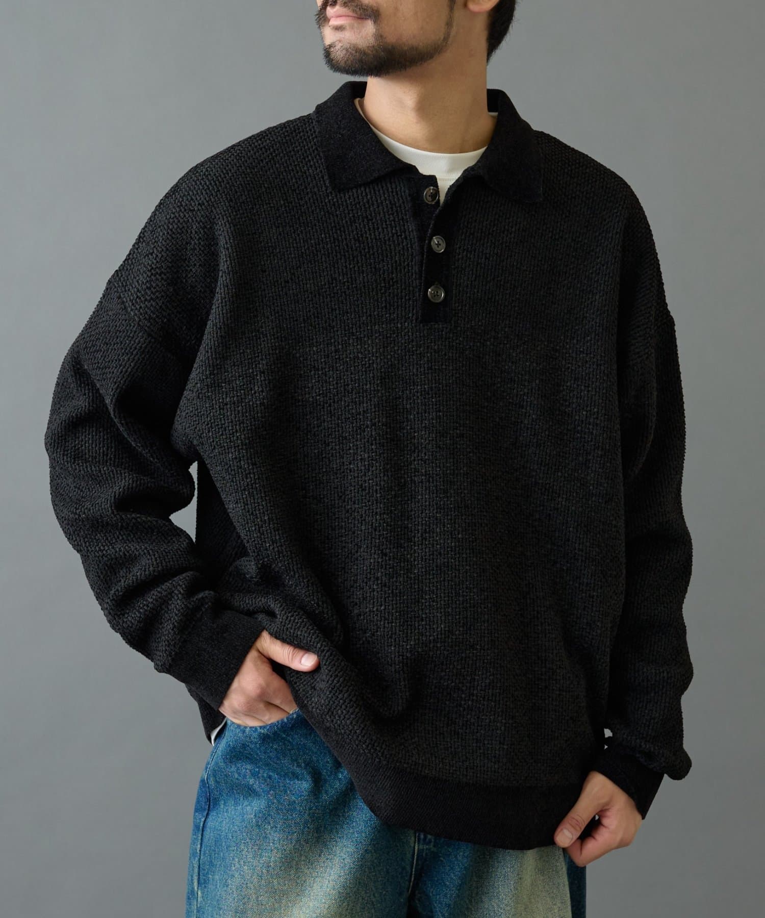 COLONY 2139(コロニー トゥーワンスリーナイン) モールニットポロ