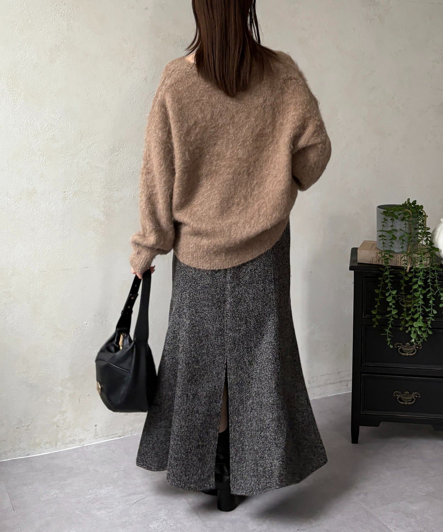 Thevon.(ゼヴォン) ツイードマーメイドスカート