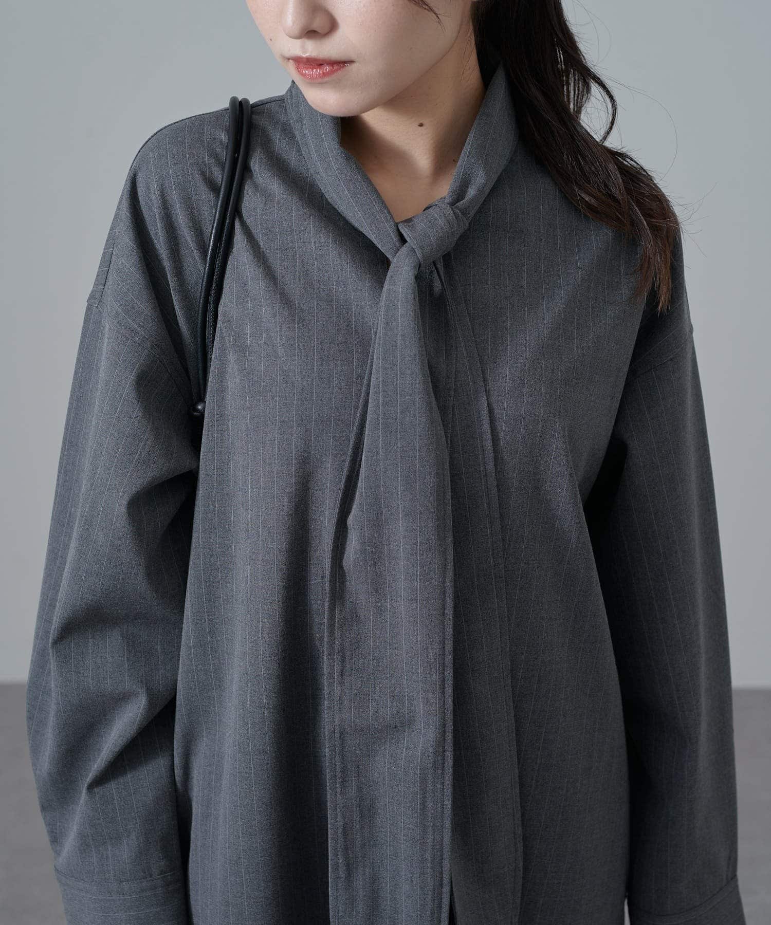 Lui's(ルイス) ストライプボウタイワンピース