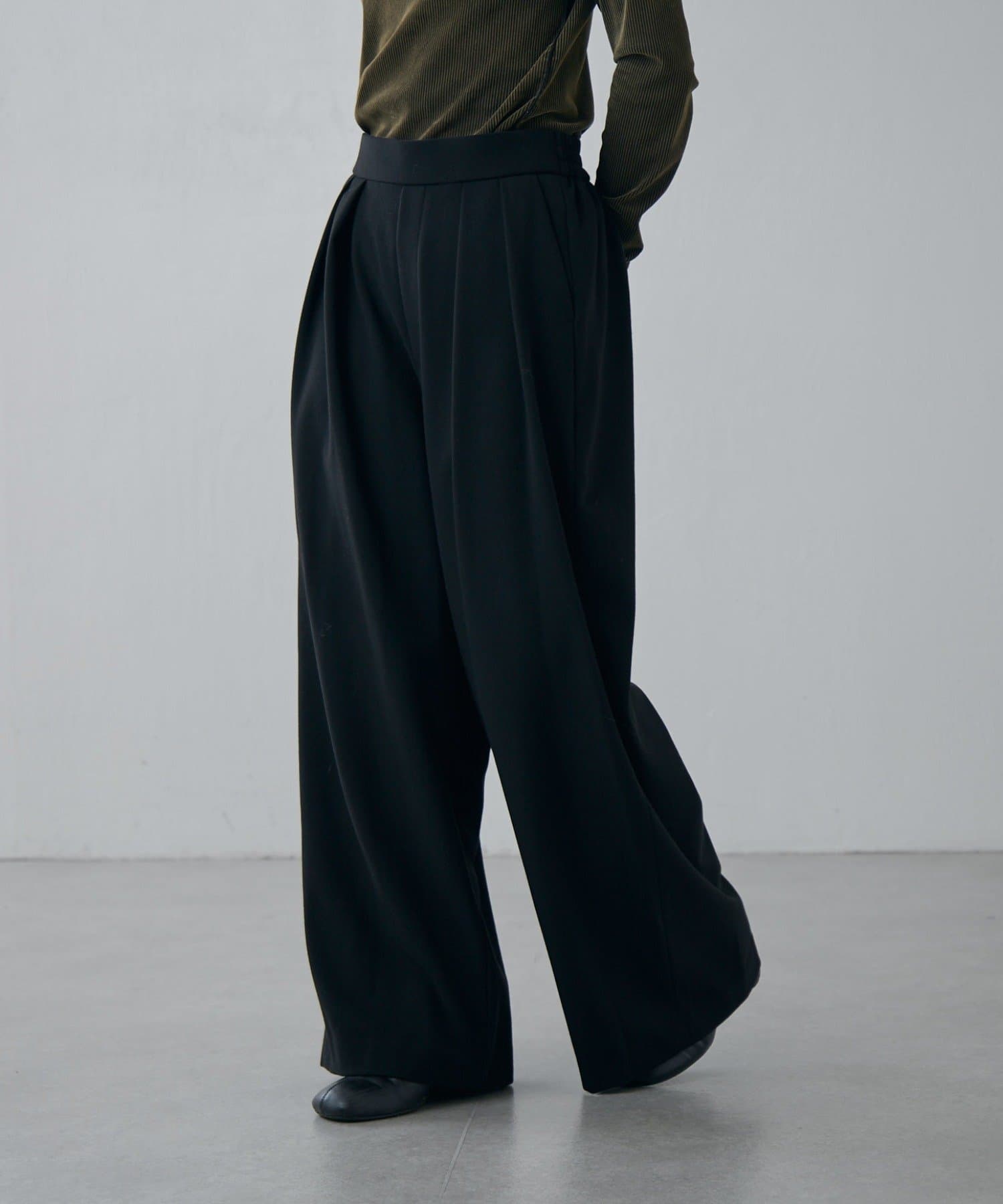 Lui's(ルイス) ソフトフランネル2WAYタックワイドパンツ