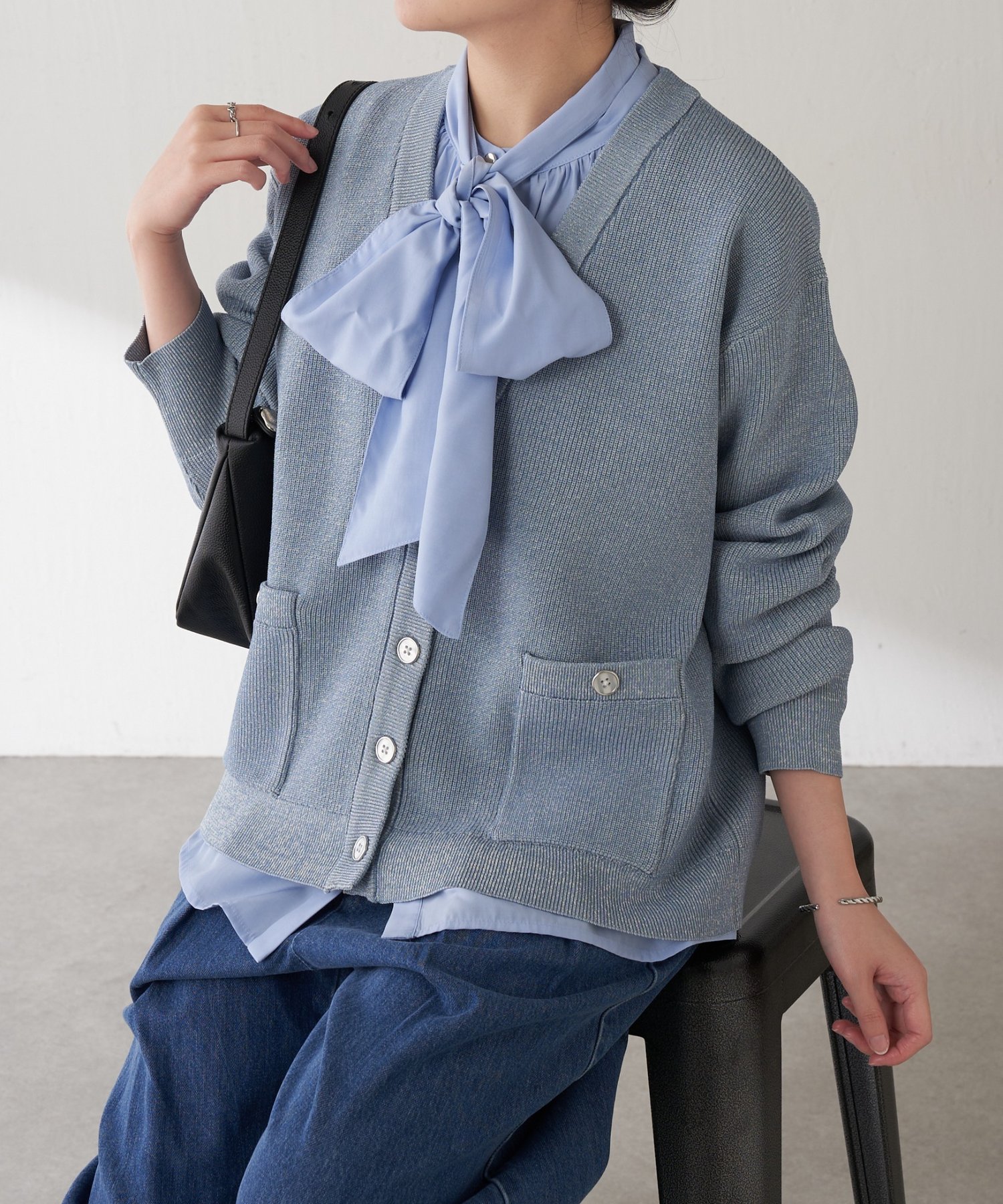 COLLAGE GALLARDAGALANTE(コラージュ ガリャルダガランテ) 【ボウタイは取りし可】2WAYボウタイシャツ/セレモ二ー