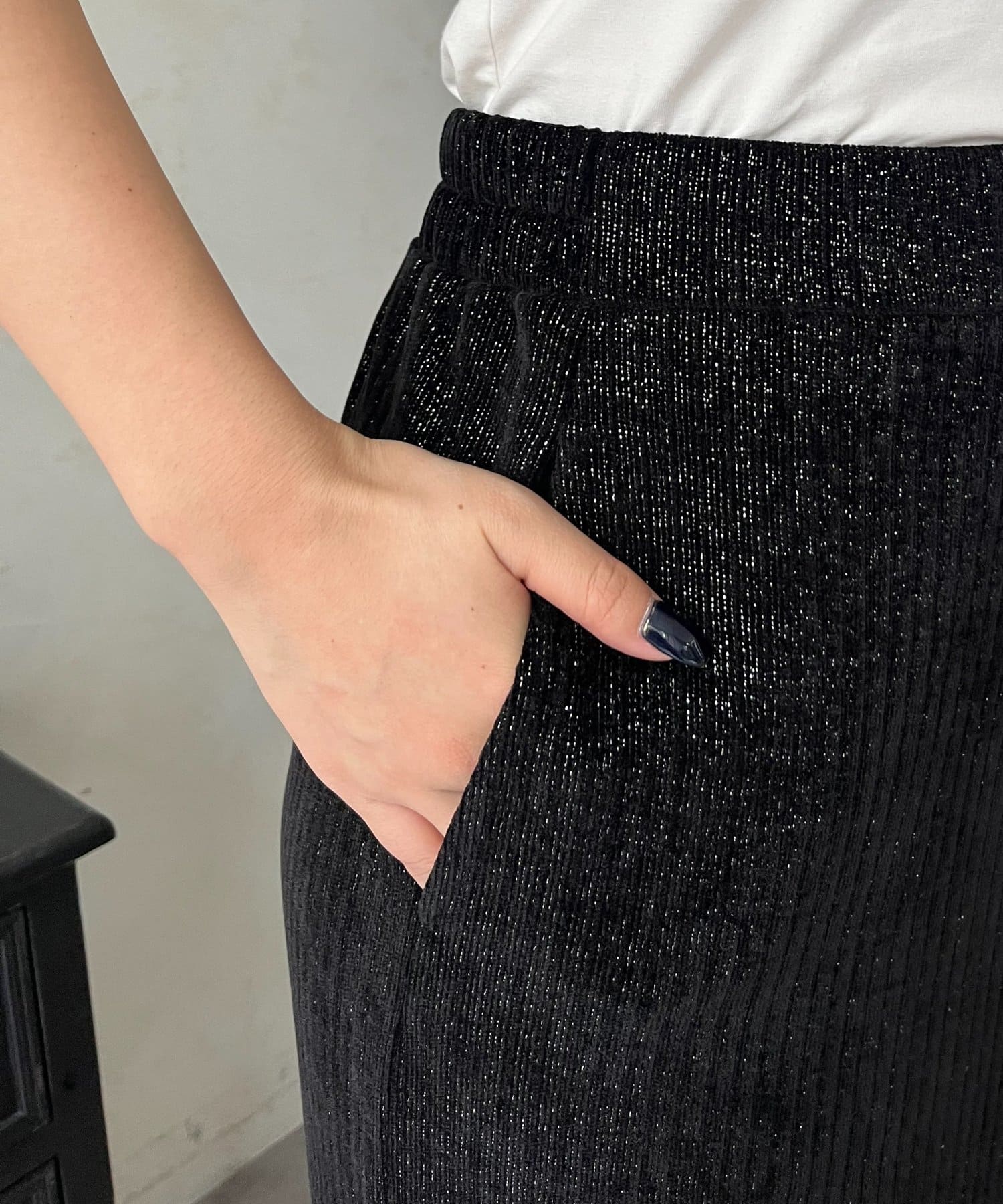 prose verse(プロズヴェール) ラメコーデュロイナロースカート