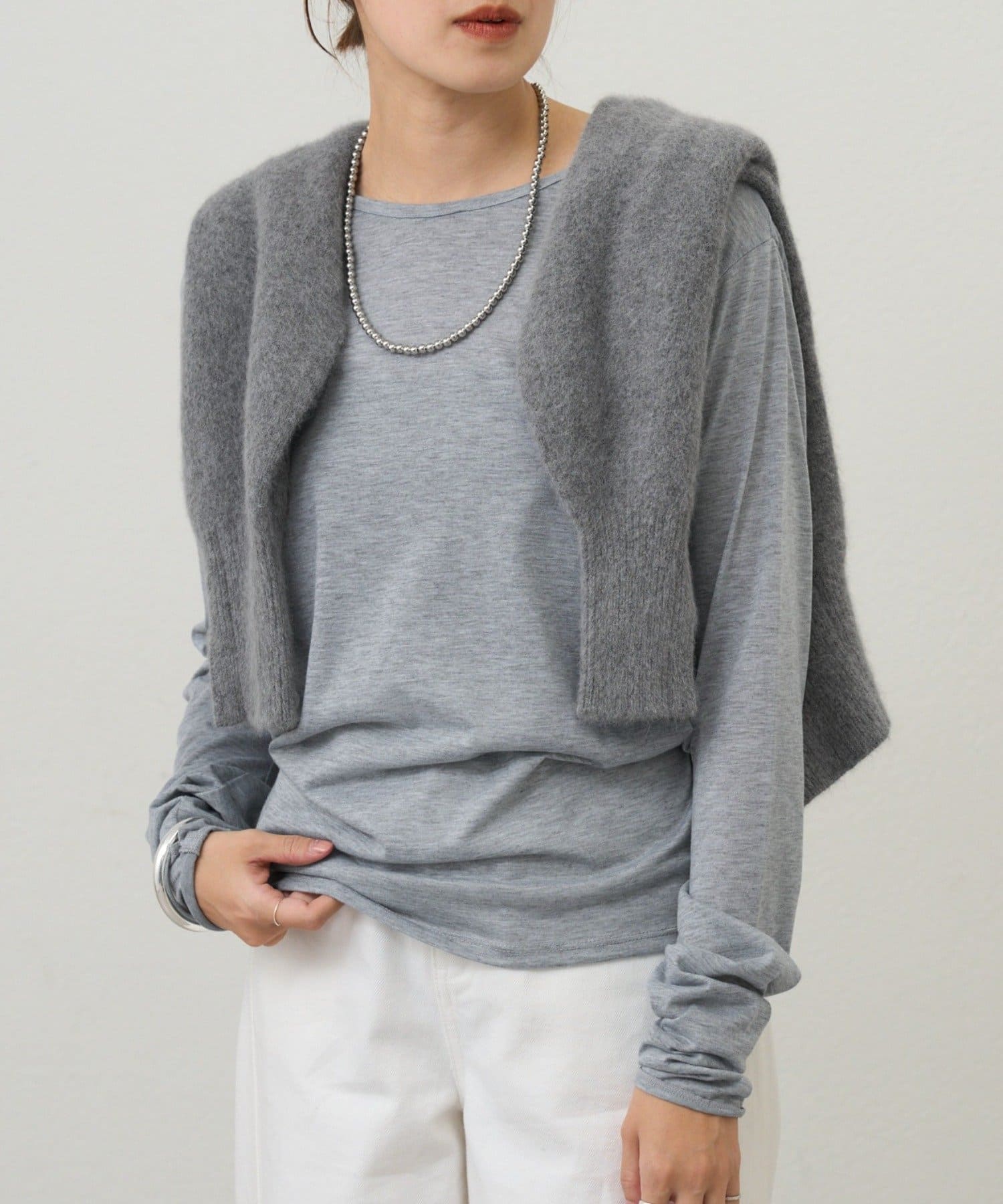 SHENERY(シーナリー) シアーロングスリーブTEE