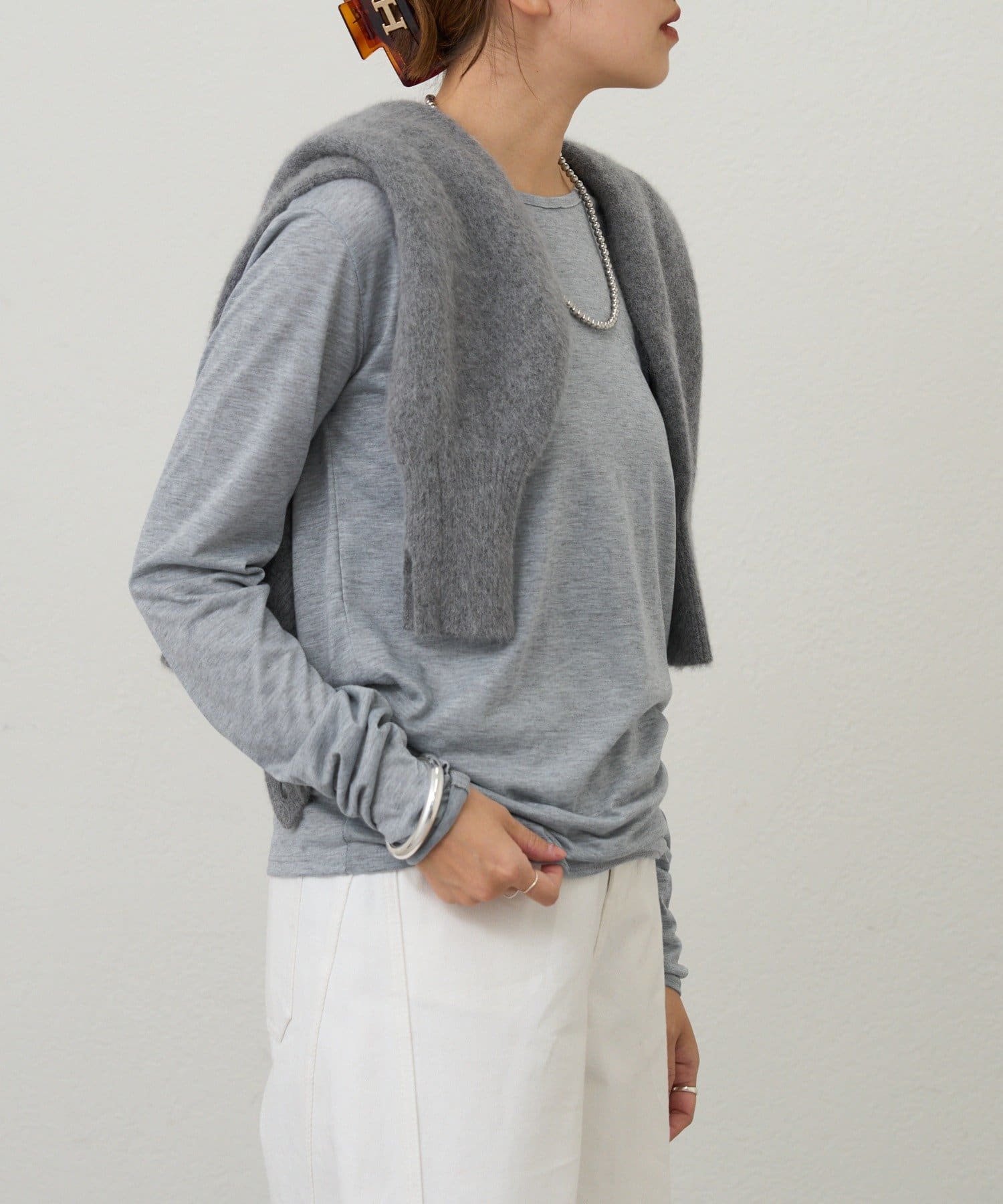 SHENERY(シーナリー) シアーロングスリーブTEE