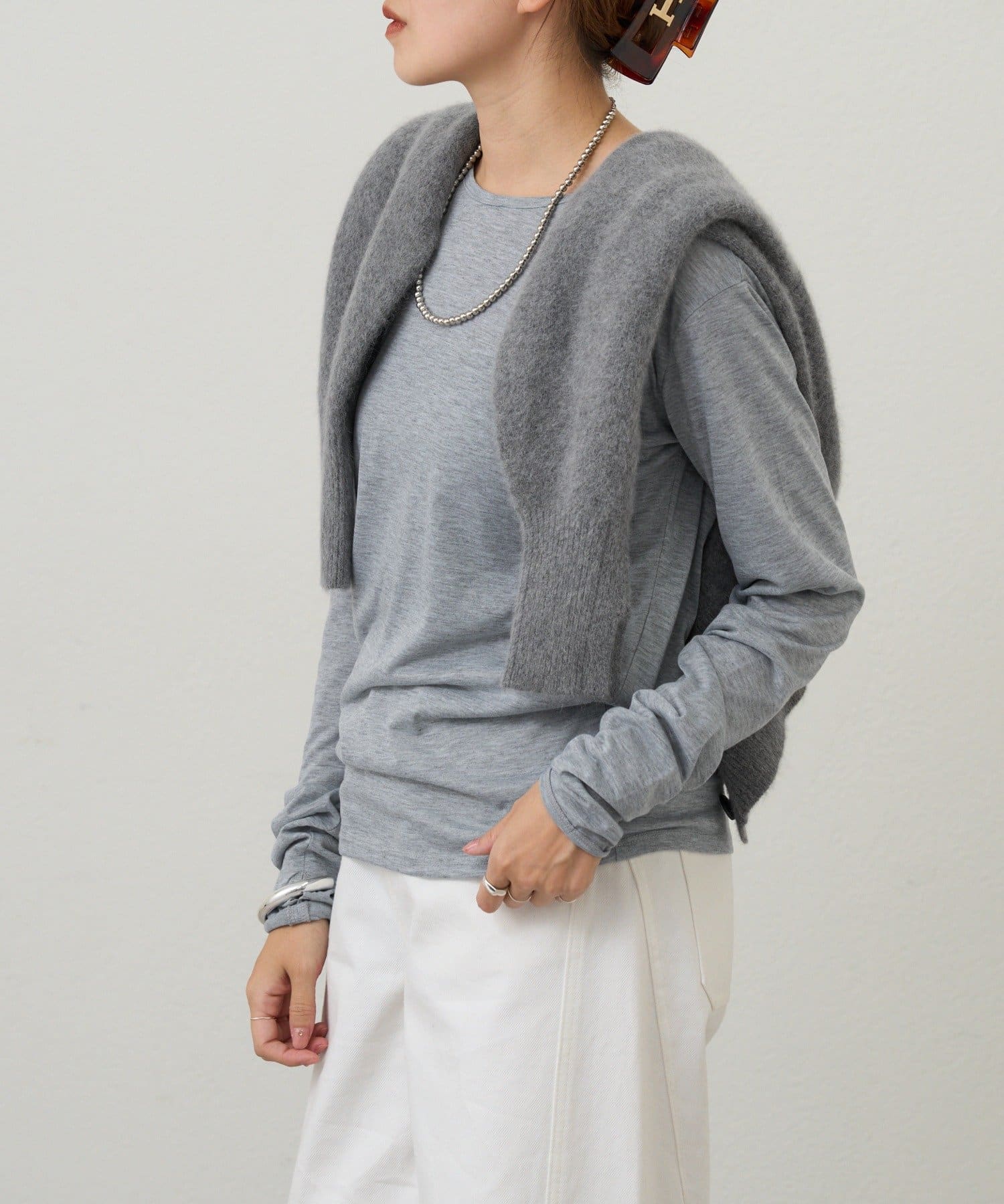 SHENERY(シーナリー) シアーロングスリーブTEE